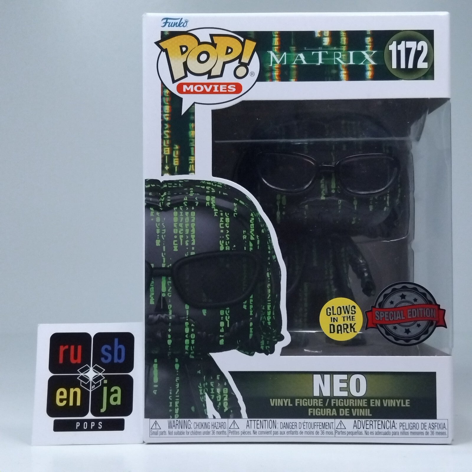 Funko Pop! Movies The Matrix Neo Coded Glows #1172
