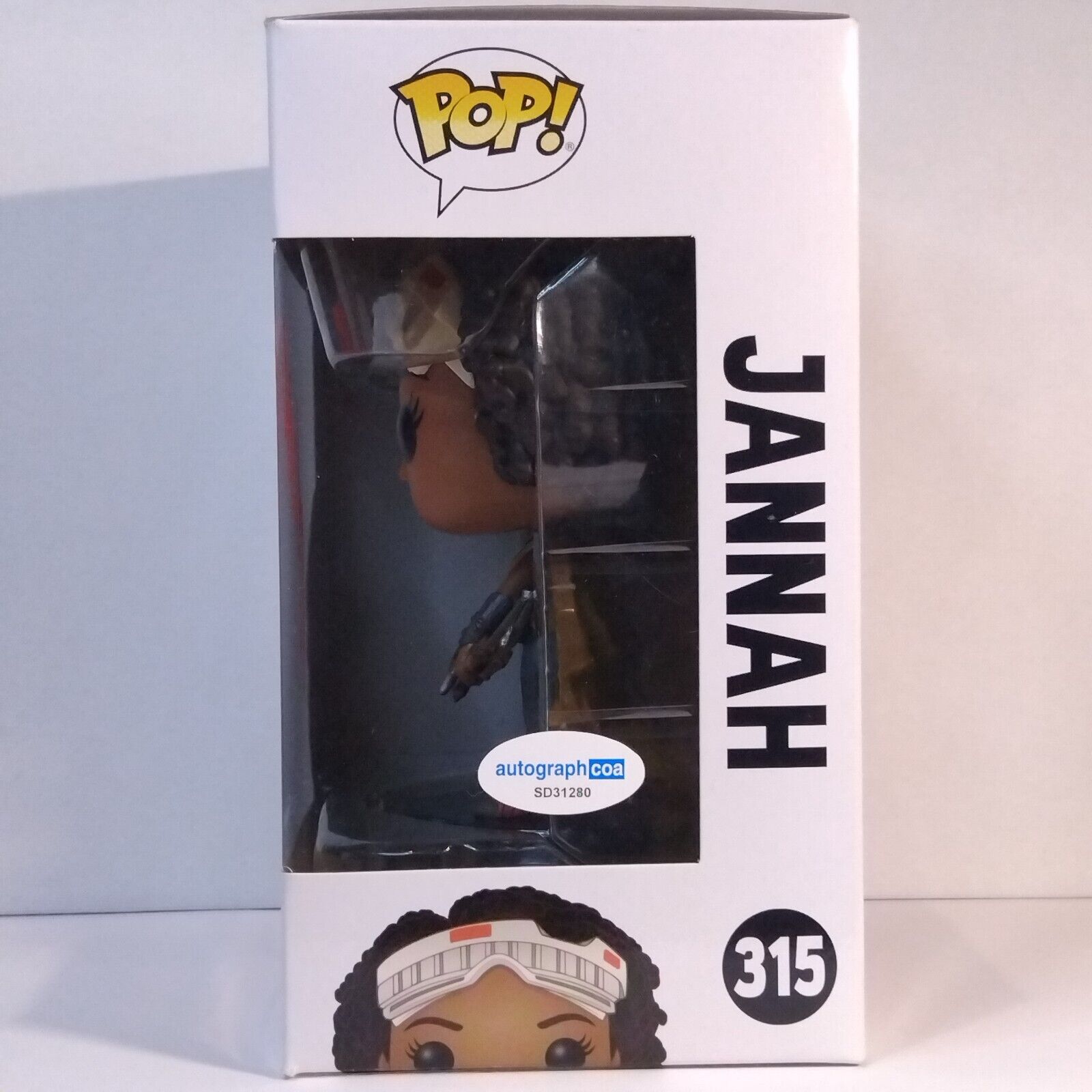 Funko Pop! Star Wars Jannah Signed Naomi Ackie COA #315 WS