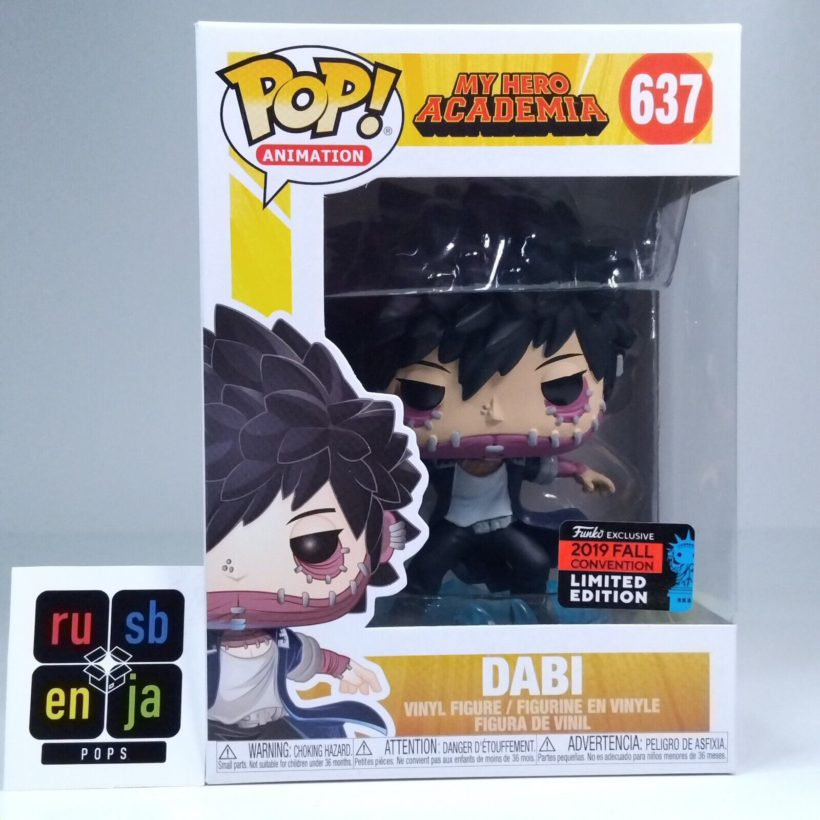 Funko Pop! Anime MHA My Hero Academia Dabi Limited Edition #637