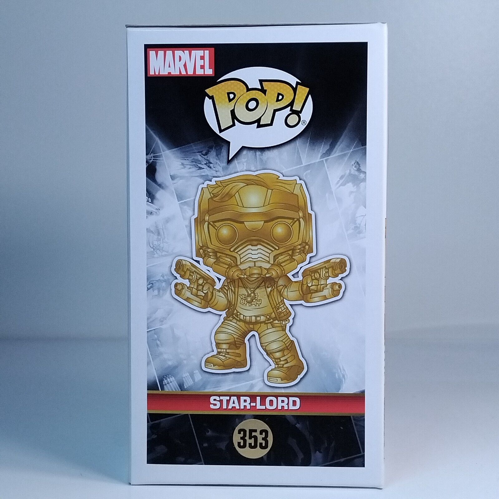 Funko Pop! Marvel Studios The First Ten Years Gold Chrome Star-Lord #353