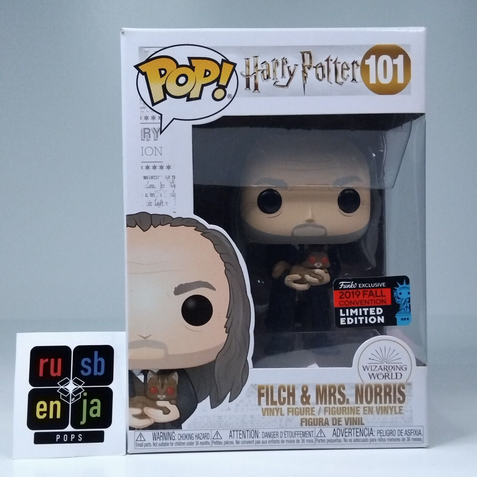 Funko Pop! Harry Potter Filch & Mrs. Norris Limited Edition #101