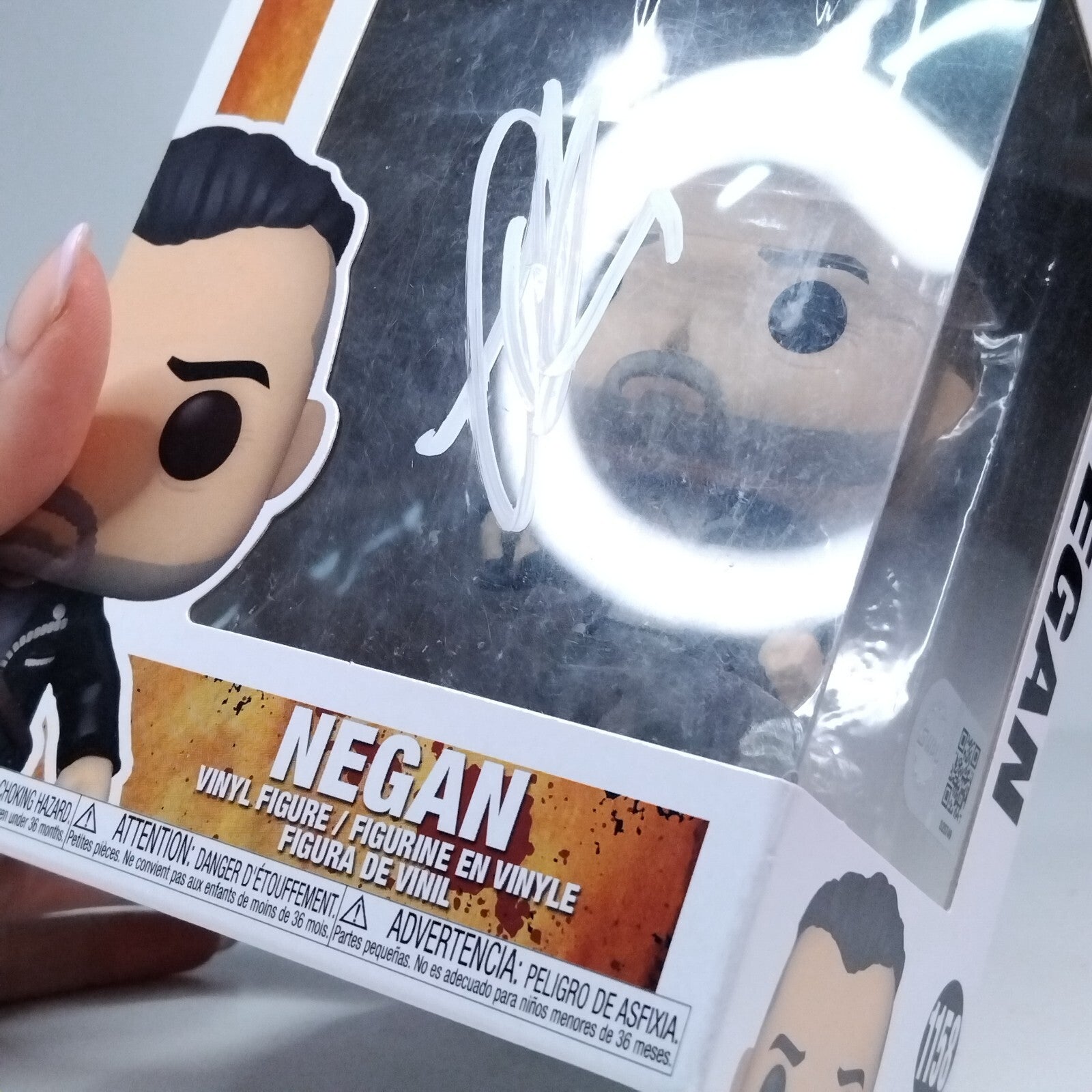 Funko Pop! TV The Walking Dead Negan Signed Jeffrey Dean Morgan COA #390 WS