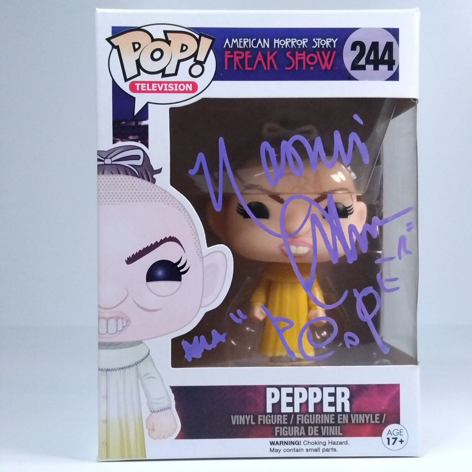 Funko Pop! TV American Horror Story Pepper Signed Naomi Grossman FADED BOX #244