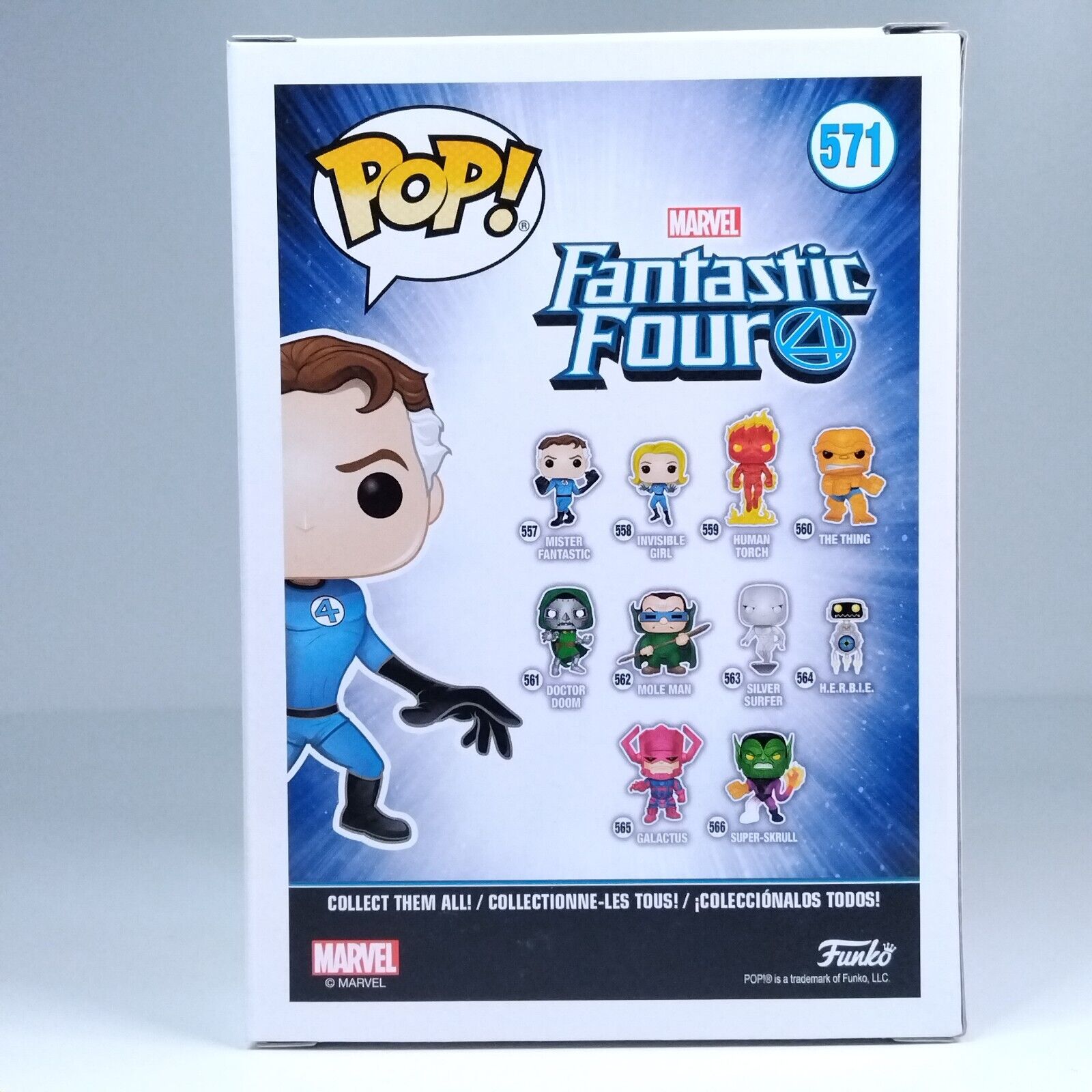 Funko Pop! Marvel Fantastic Four Mr Fantastic Signed Ioan Gruffudd COA #571 WS