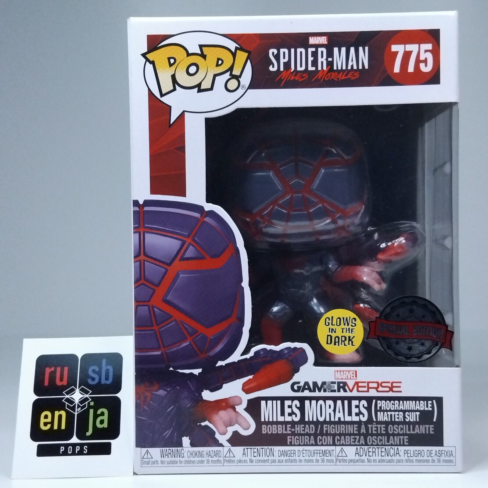 Funko Pop! Marvel Spider-Man Miles Morales Programmable Matter Suit Glows #775