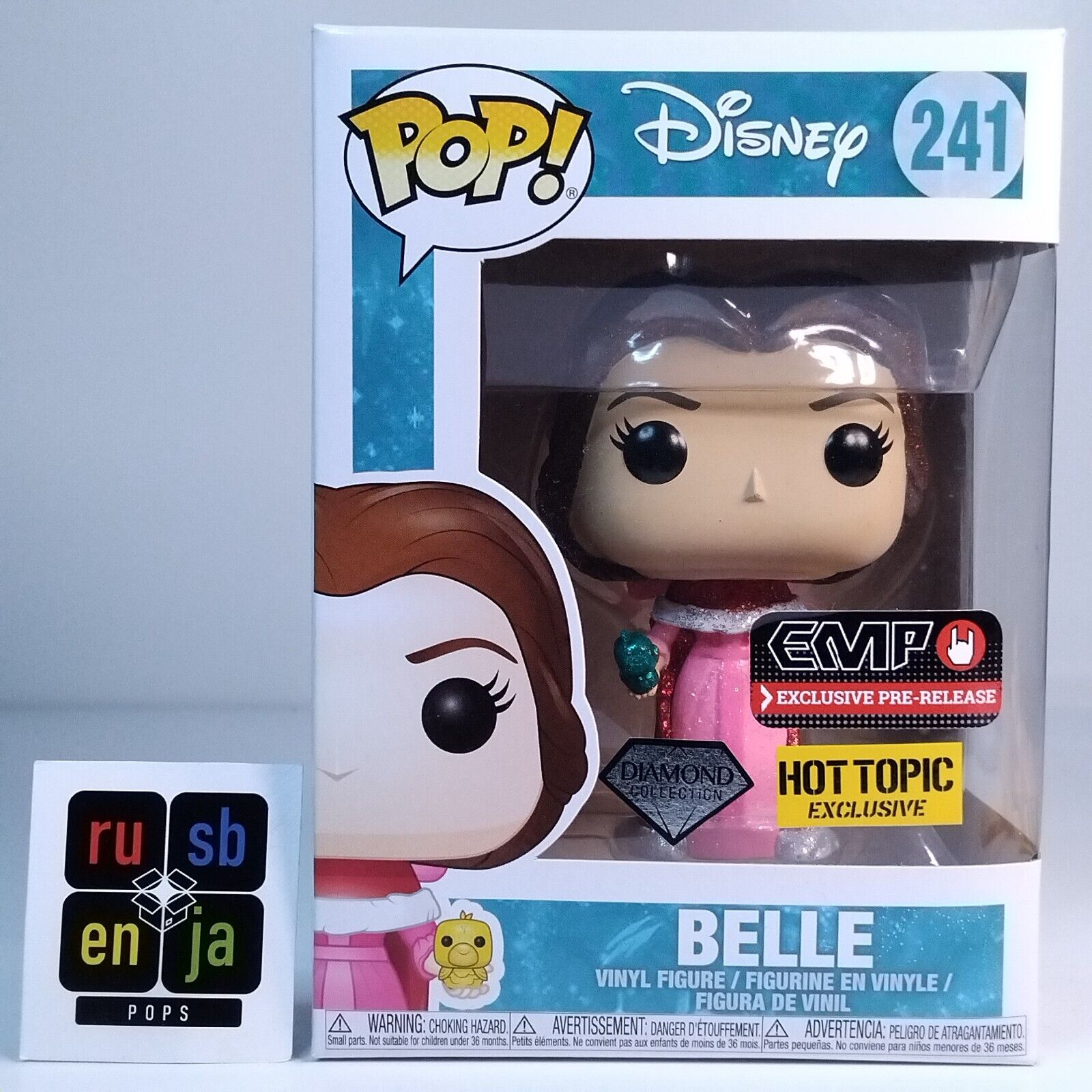 Funko Pop! Disney Beauty and the Beast Belle Diamond Hot Topic Exclusive #241