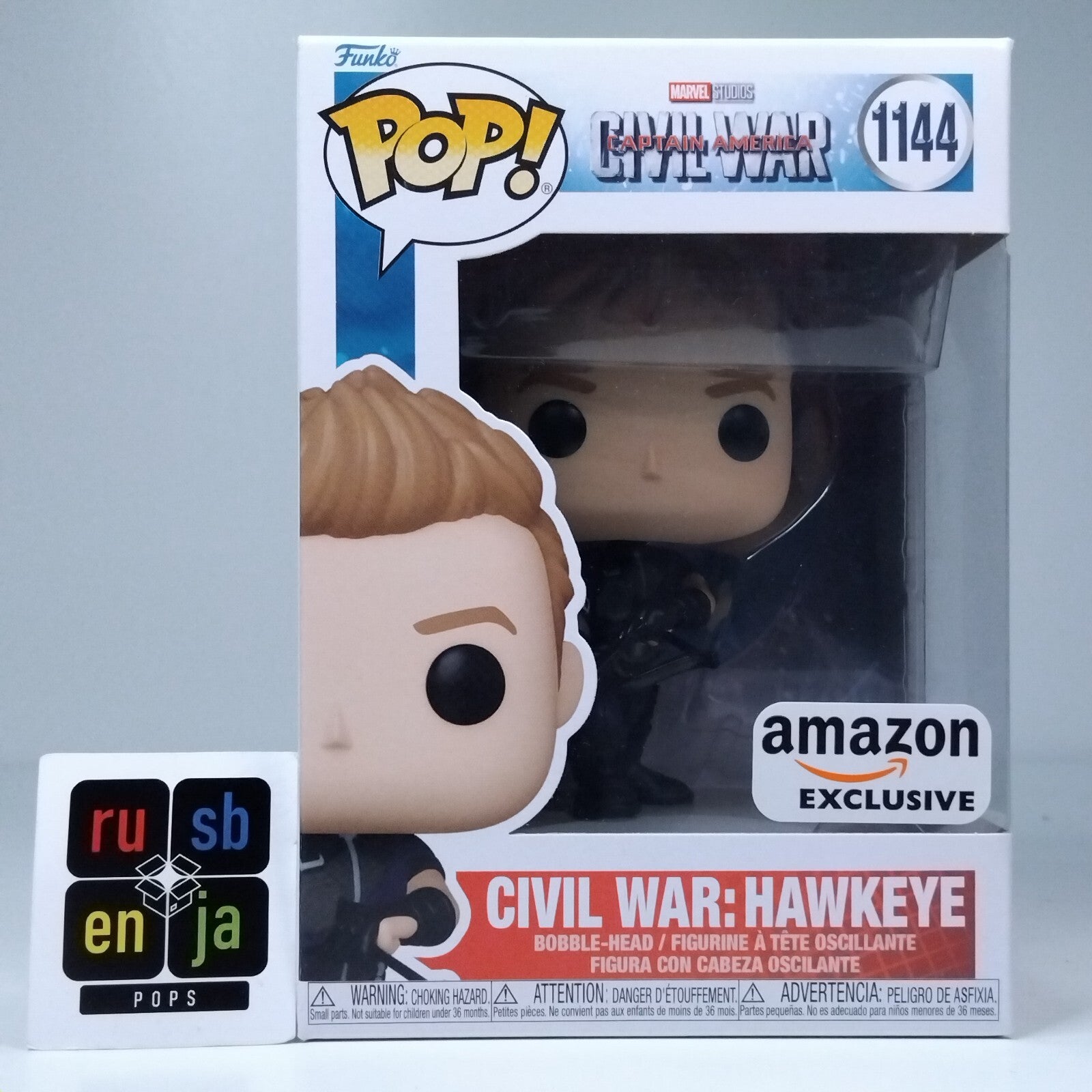 Funko Pop! Marvel Captain America Civil War Hawkeye Amazon Exclusive #1144