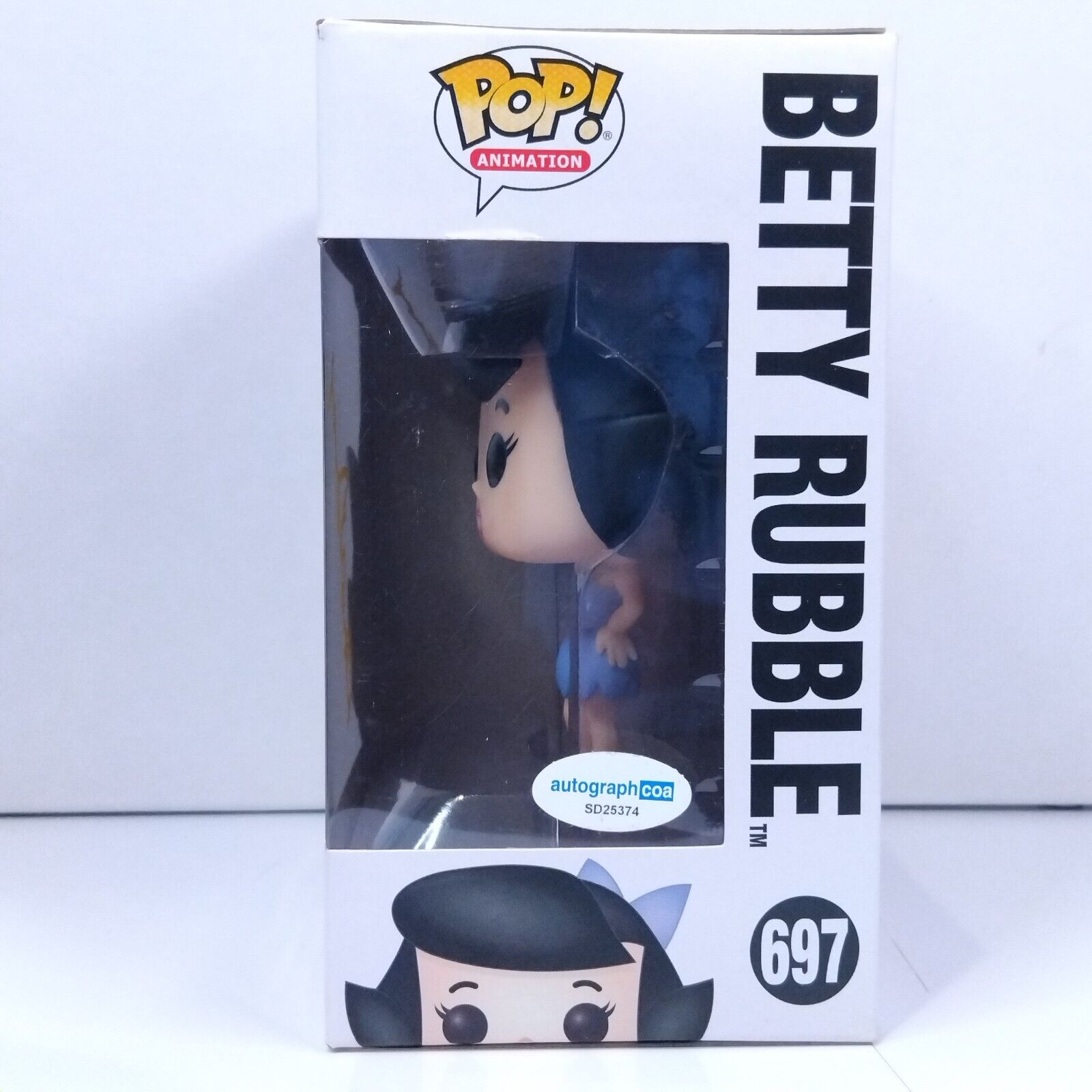 Funko Pop! Animation Flintstones Betty Rubble Signed Rosie O'Donnell #697 WS