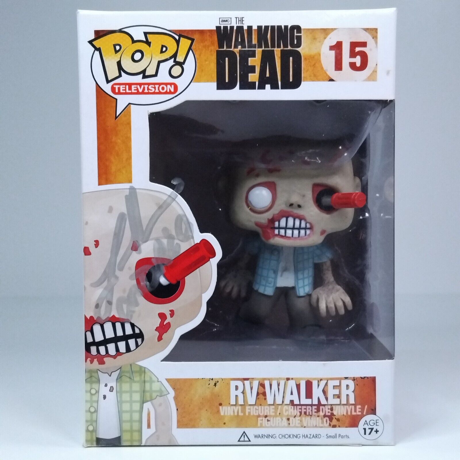 Funko Pop! TV TWD The Walking Dead RV Walker Signed Laurei Holden COA #15