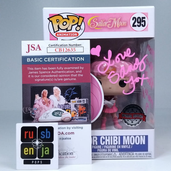 (•ᵕᴗᵕ•)⁾⁾ Funko Pop! Anime Sailor Moon Sailor Chibi Moon Signed Quoted