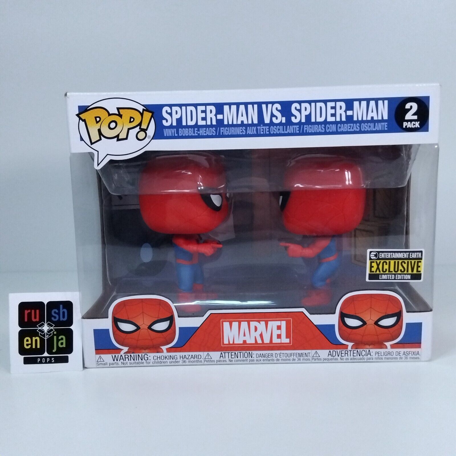 Funko Pop! Marvel Spider-Man vs Spider-Man Exclusive 2 pack