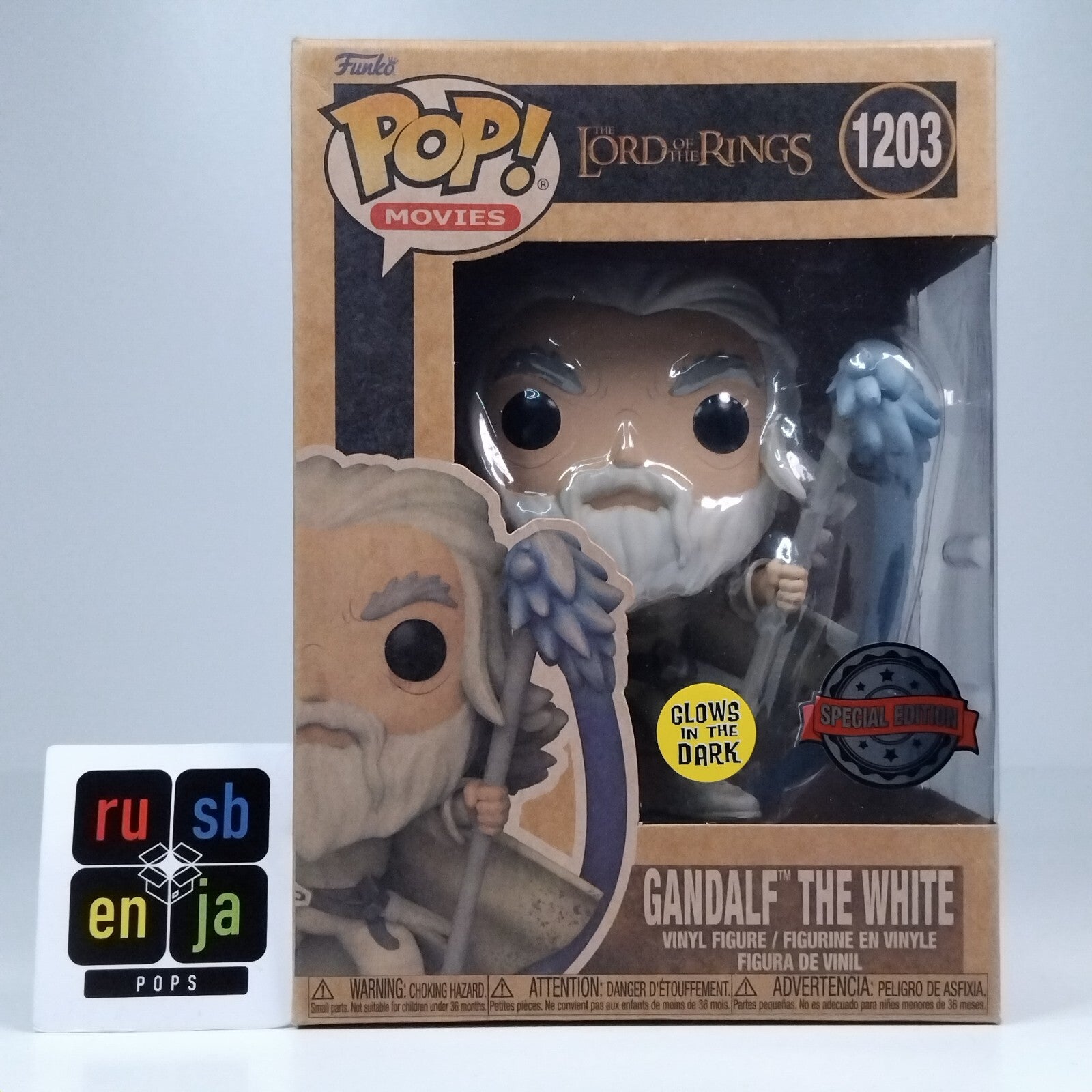 Funko Pop! Movies Lord of the Rings Gandalf the White Glow Special Edition #1203