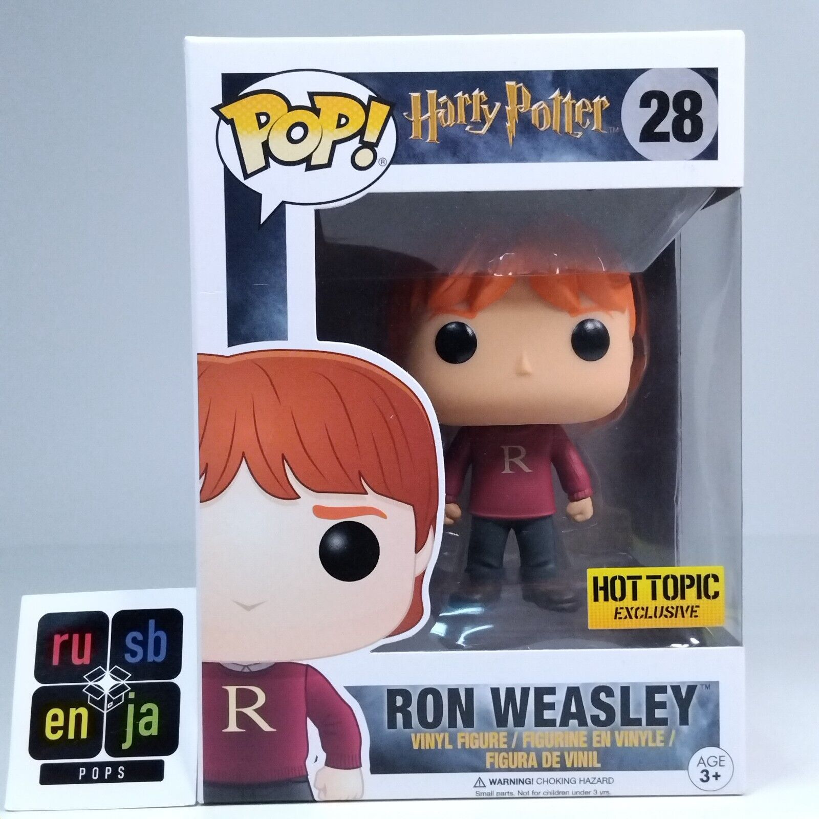 Funko Pop! Movies Harry Potter Ron Weasley with Sweater Hot Topic #28