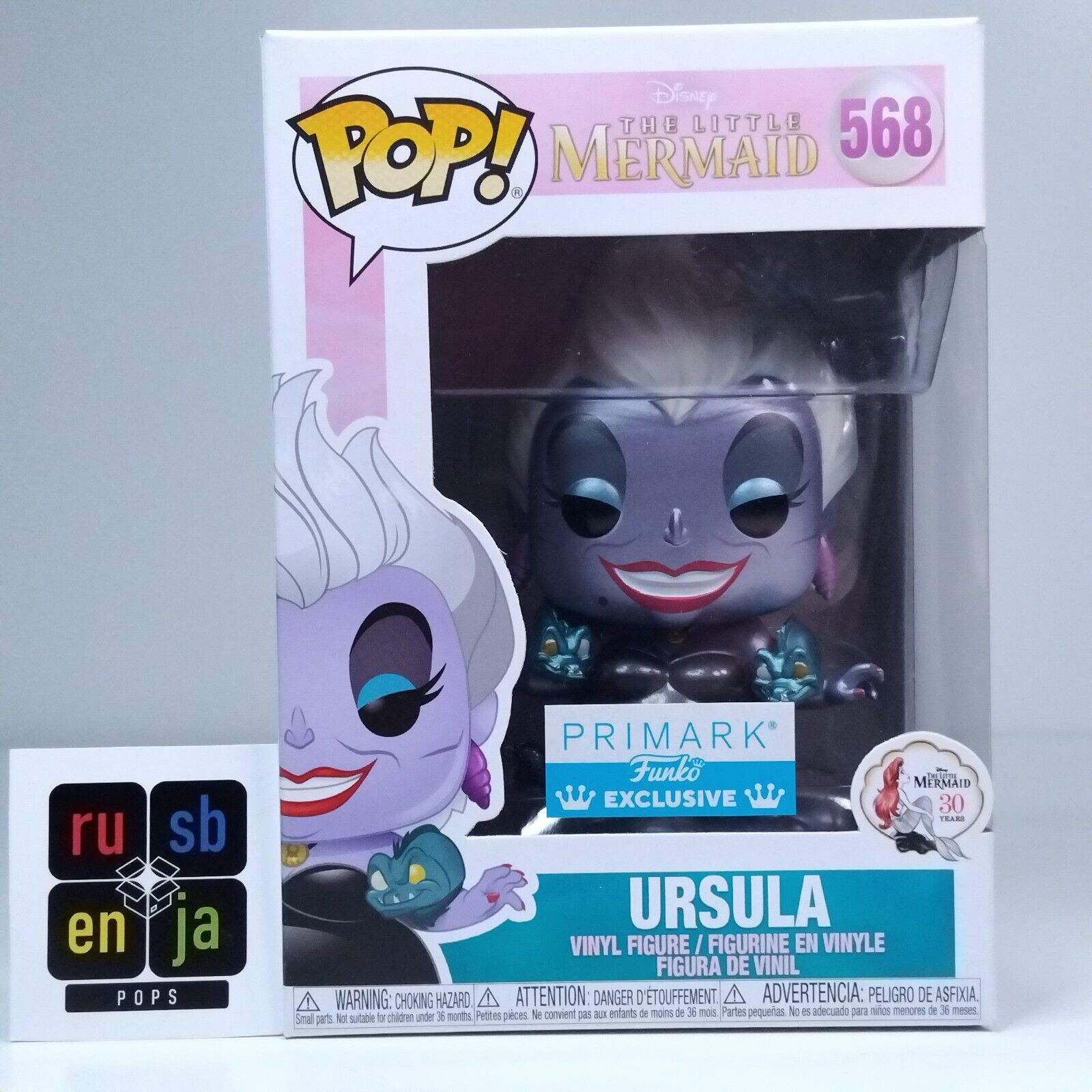 Funko Pop! Disney The Little Mermaid Ursula Metallic Primark Exclusive #568