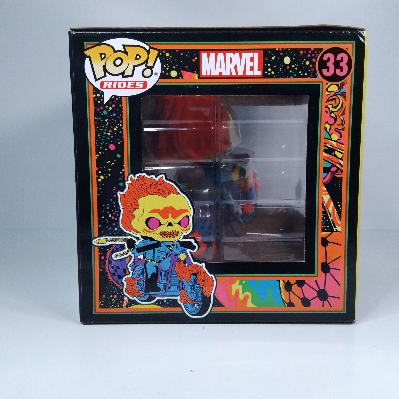 Funko Pop! Marvel Ride Blacklight Ghost Rider Exclusive #33