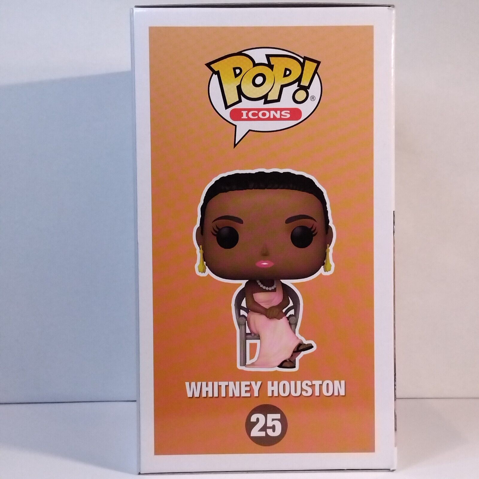 Funko Pop! Rocks Music Icons Whitney Houston Signed Naomi Ackie COA #25 WS