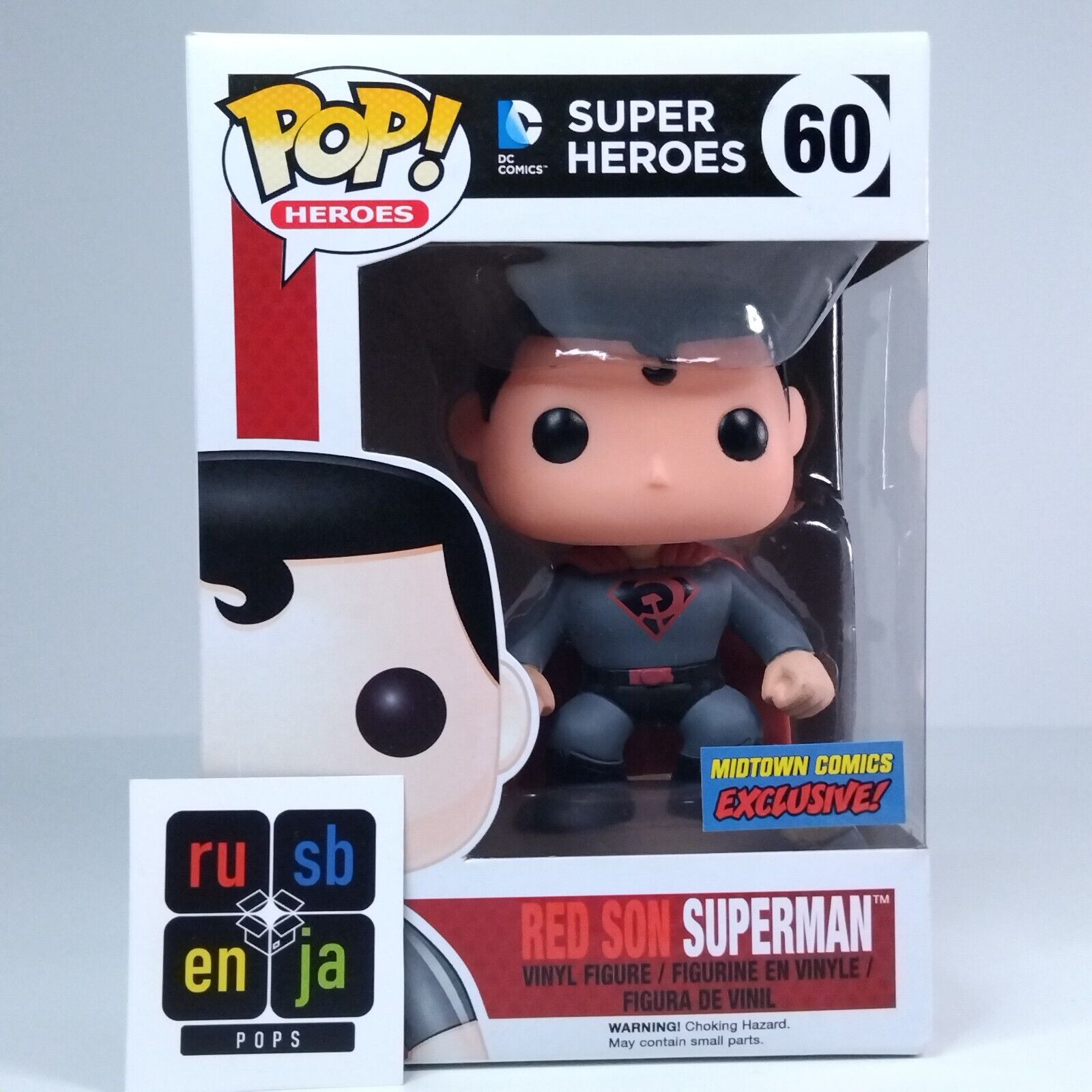 Funko Pop! DC Heroes Red Son Superman Midtown Comics Exclusive #60