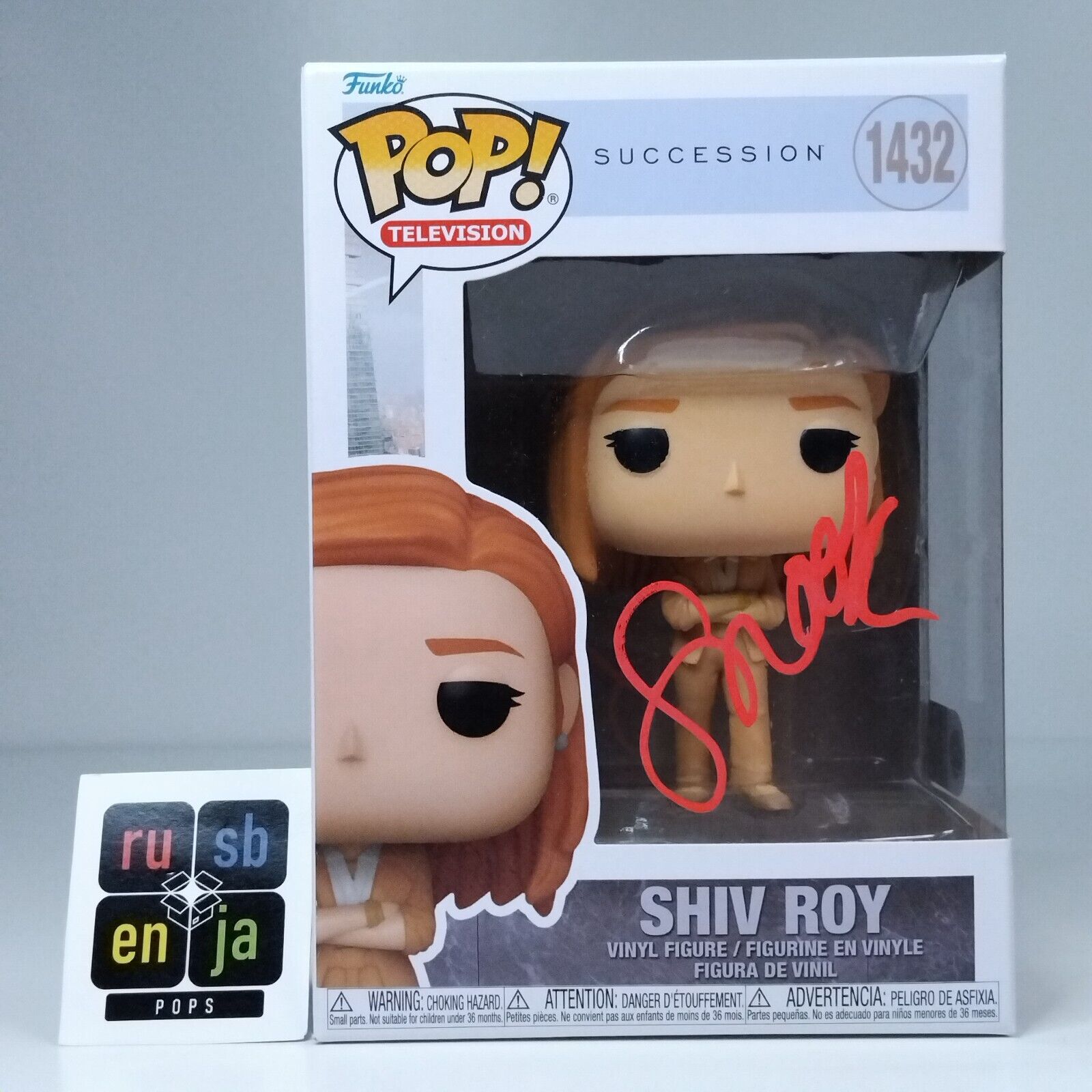 Funko Pop! TV Succession Shiv Roy Signed Sarah Snook COA #1432 WS