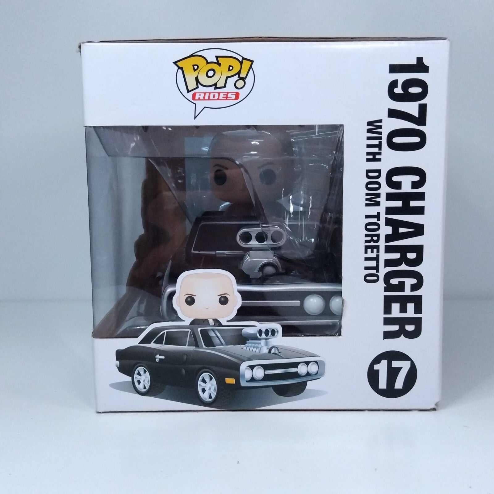 Funko Pop! Movies Rides Fast & Furious 1970 Charger Dom Toretto #17 BOX DAMAGE
