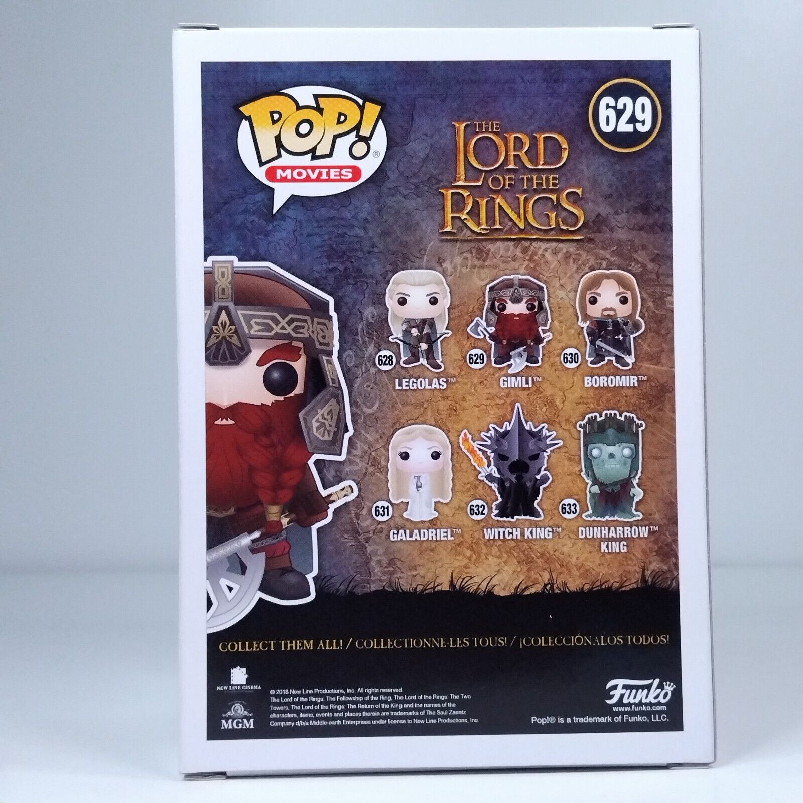 Funko Pop! Movies Lord of the Rings Gimli #629