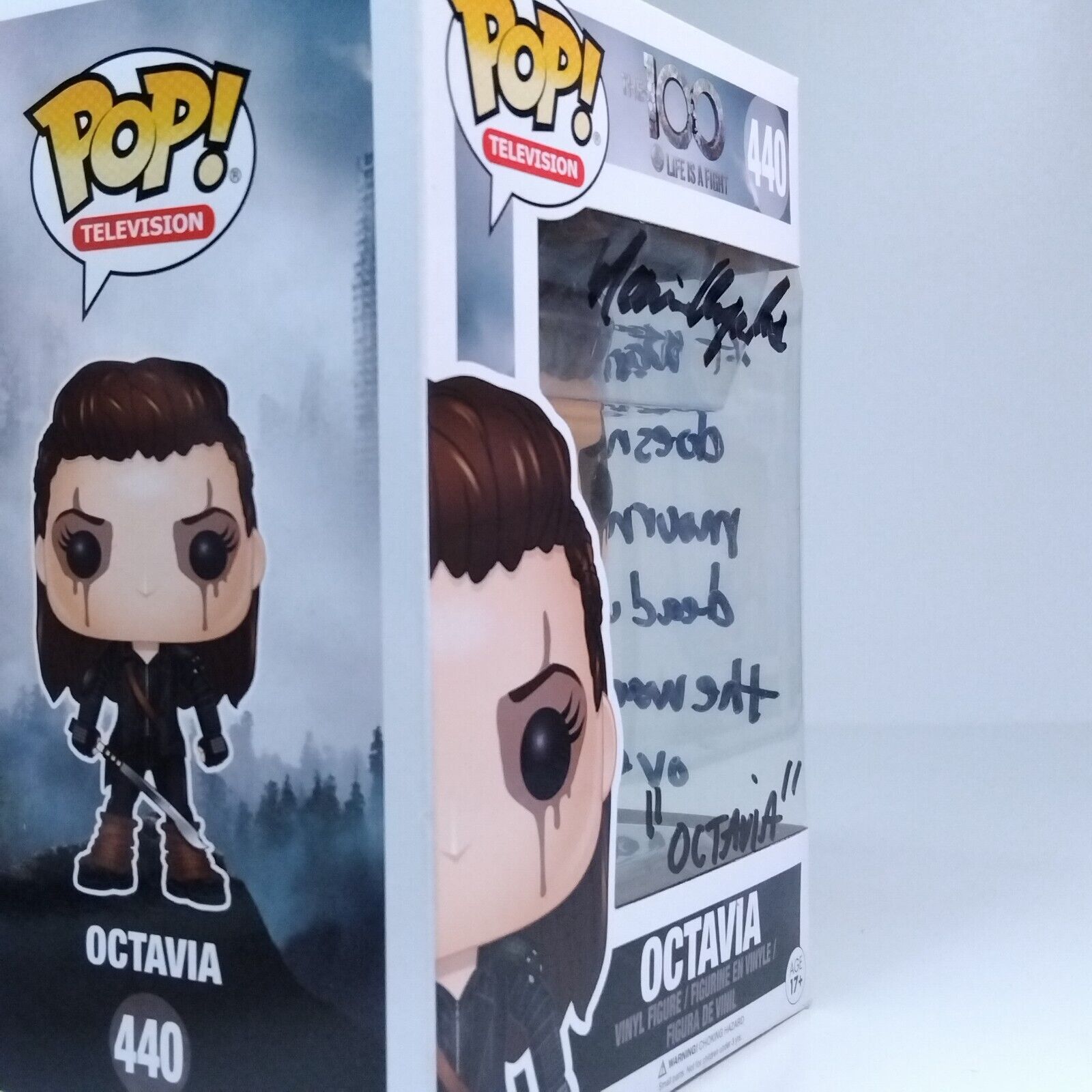 Funko Pop! TV The 100 Octavia Signed & Quote Marie Avgeropoulos COA #440 WS