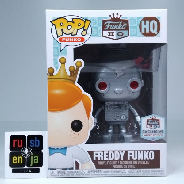 Funko Pop! Freddy Funko Silver Robot HQ Exclusive Limited