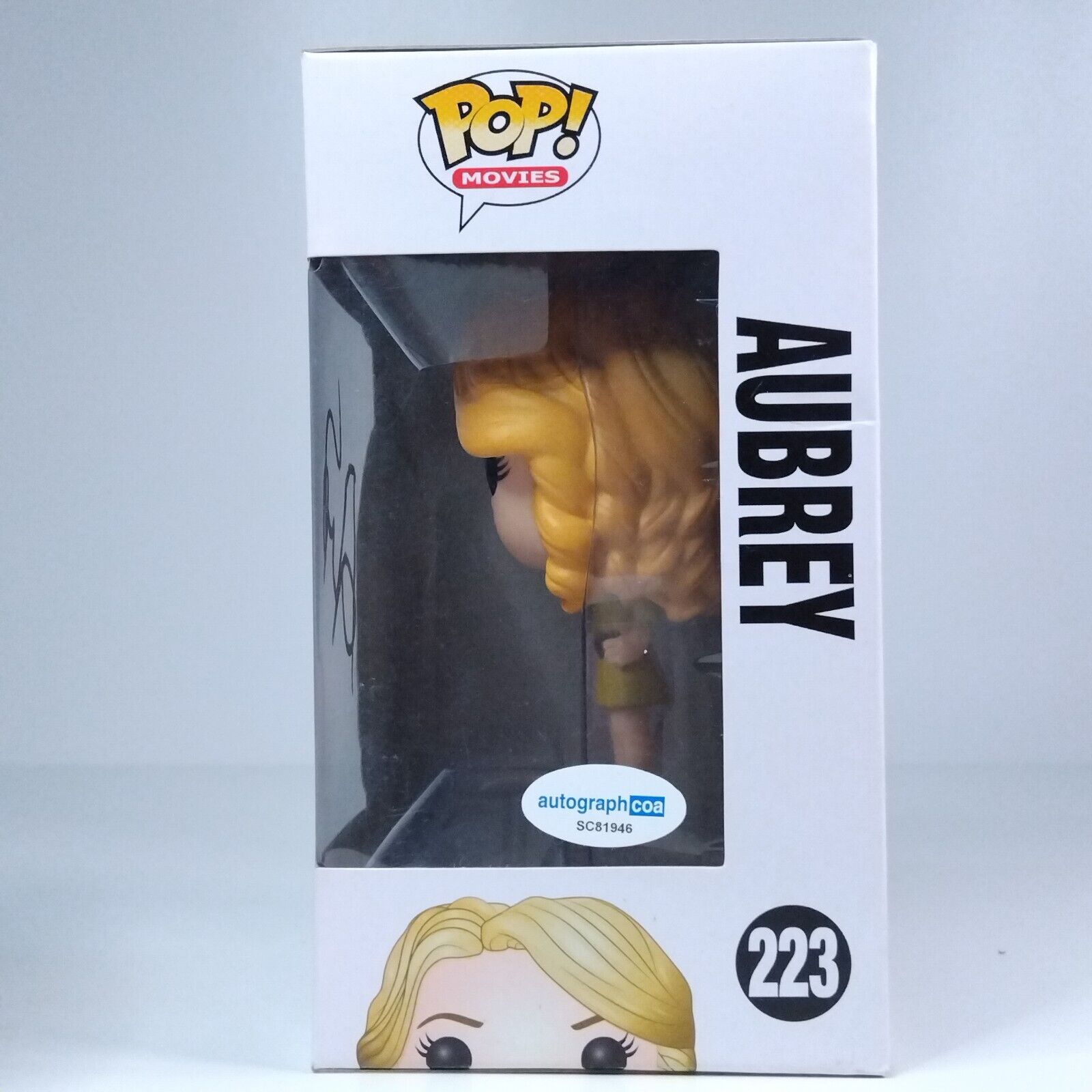 Funko Pop! Movies Pitch Perfect Aubrey Signed Anna Camp COA #223 BOX DAMAGE - WS