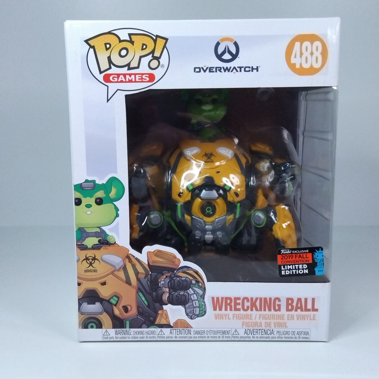 Funko Pop! Games Overwatch Wrecking Ball 6" Inch Limited Edition #488