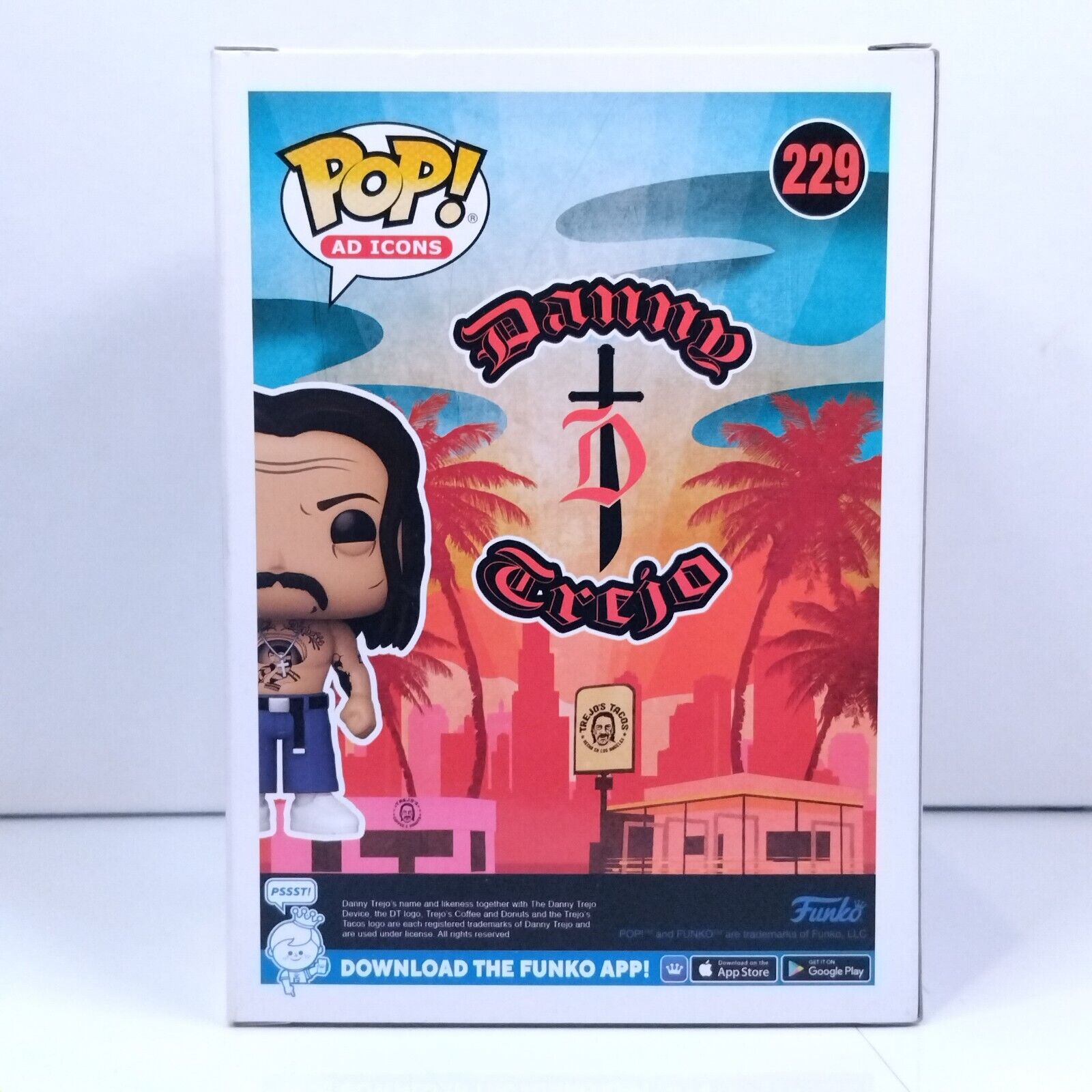 Funko Pop! Ad Icons Danny Trejo Signed COA #229 WS