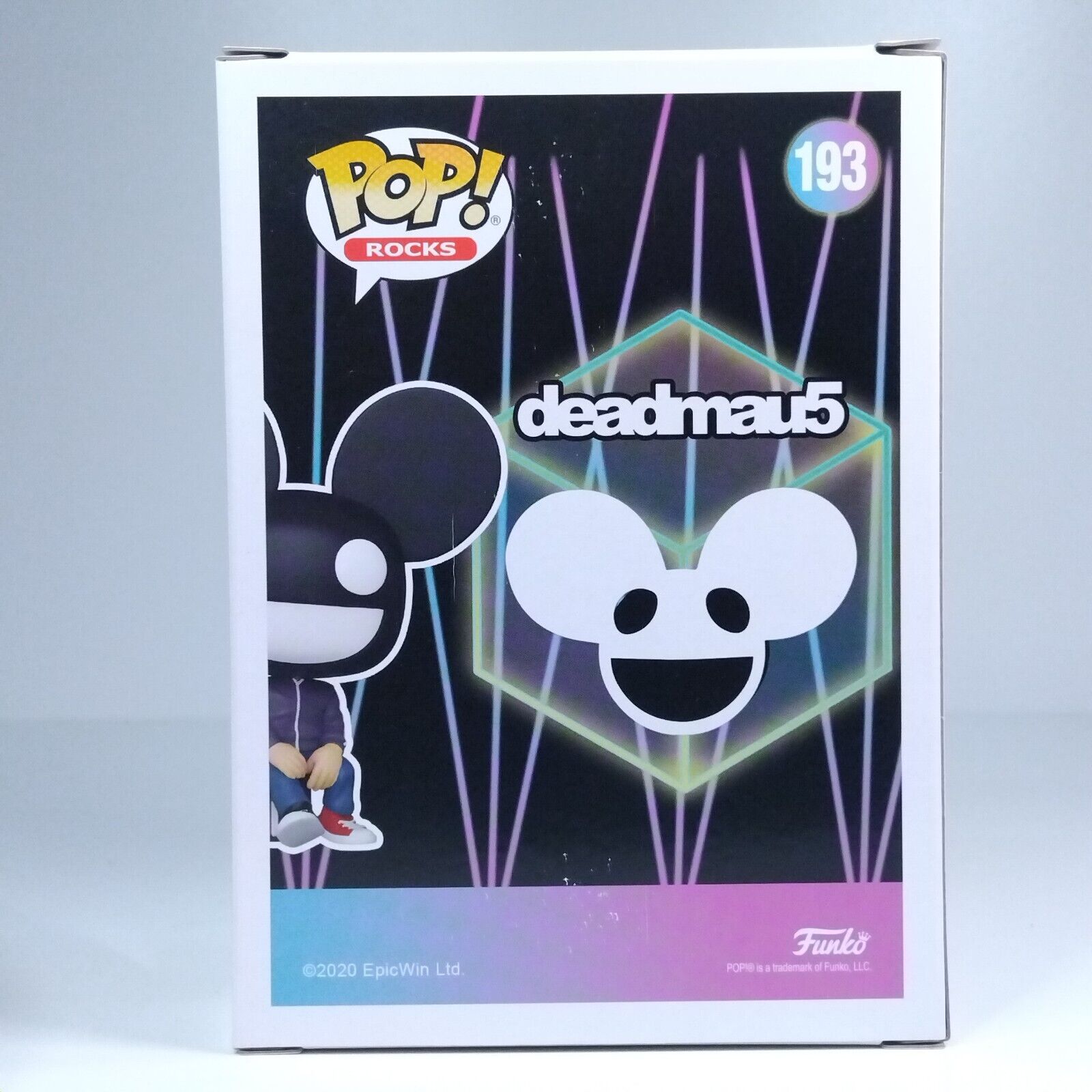 Funko Pop! Rocks Music Deadmau5 Glows in the Dark #193 FADED BOX FRONT