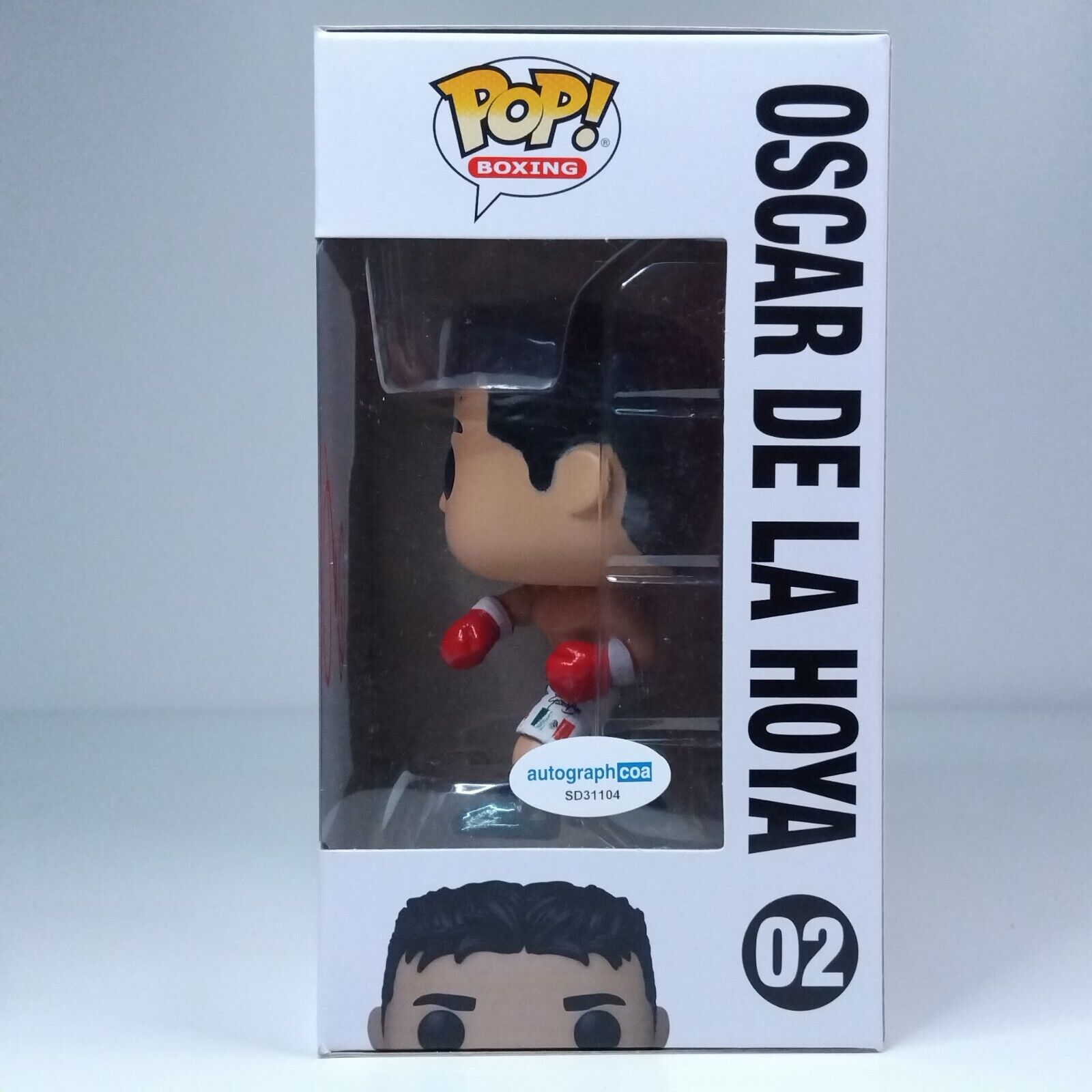 Funko Pop! Sports Boxing Oscar De La Hoya Signed COA #02 WS