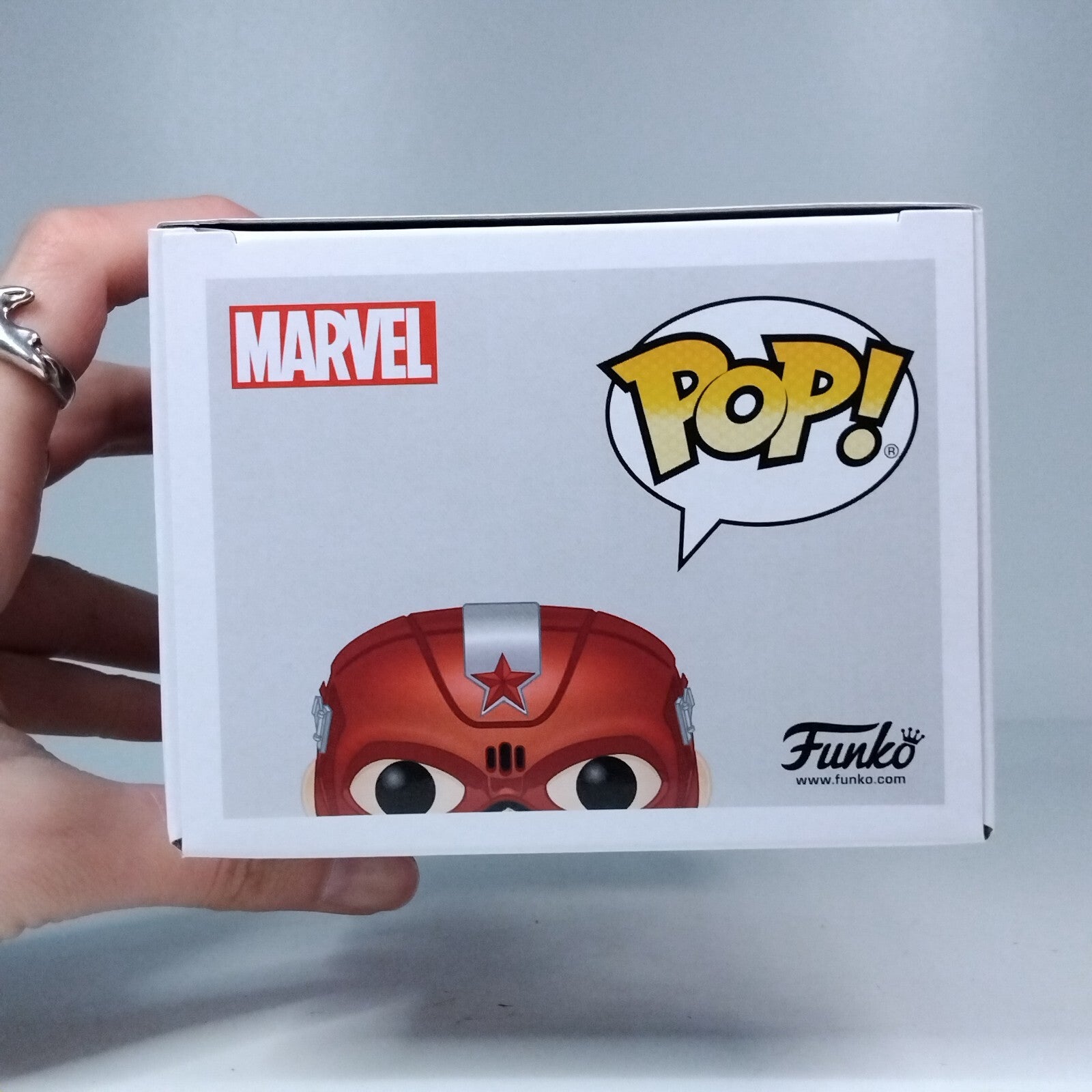 Funko Pop! Marvel Black Widow Red Guardian Signed David Harbour #608 COA WS