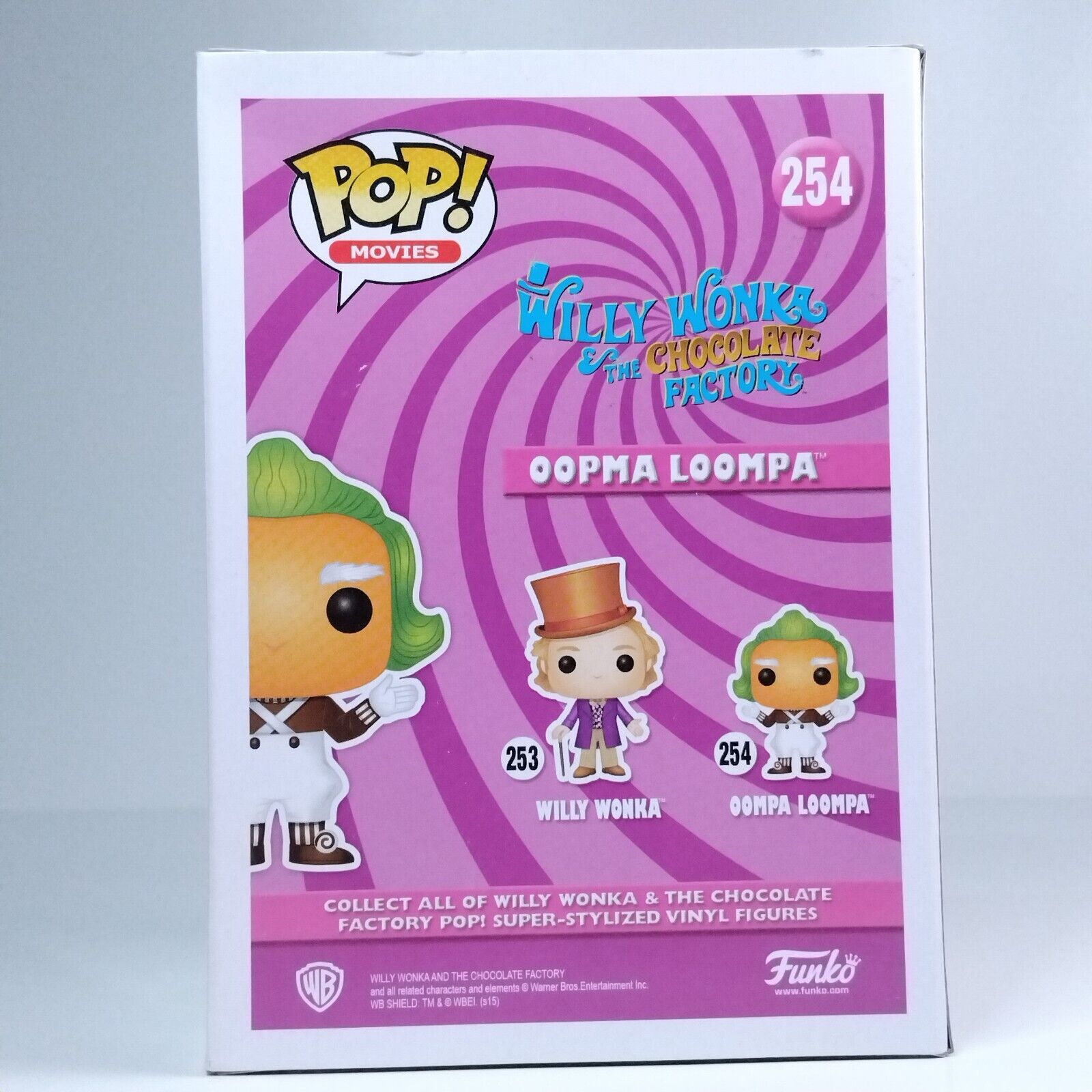 Funko Pop! Movies Willy Wonka Oompa Loompa Signed Rusty Goffe COA #254