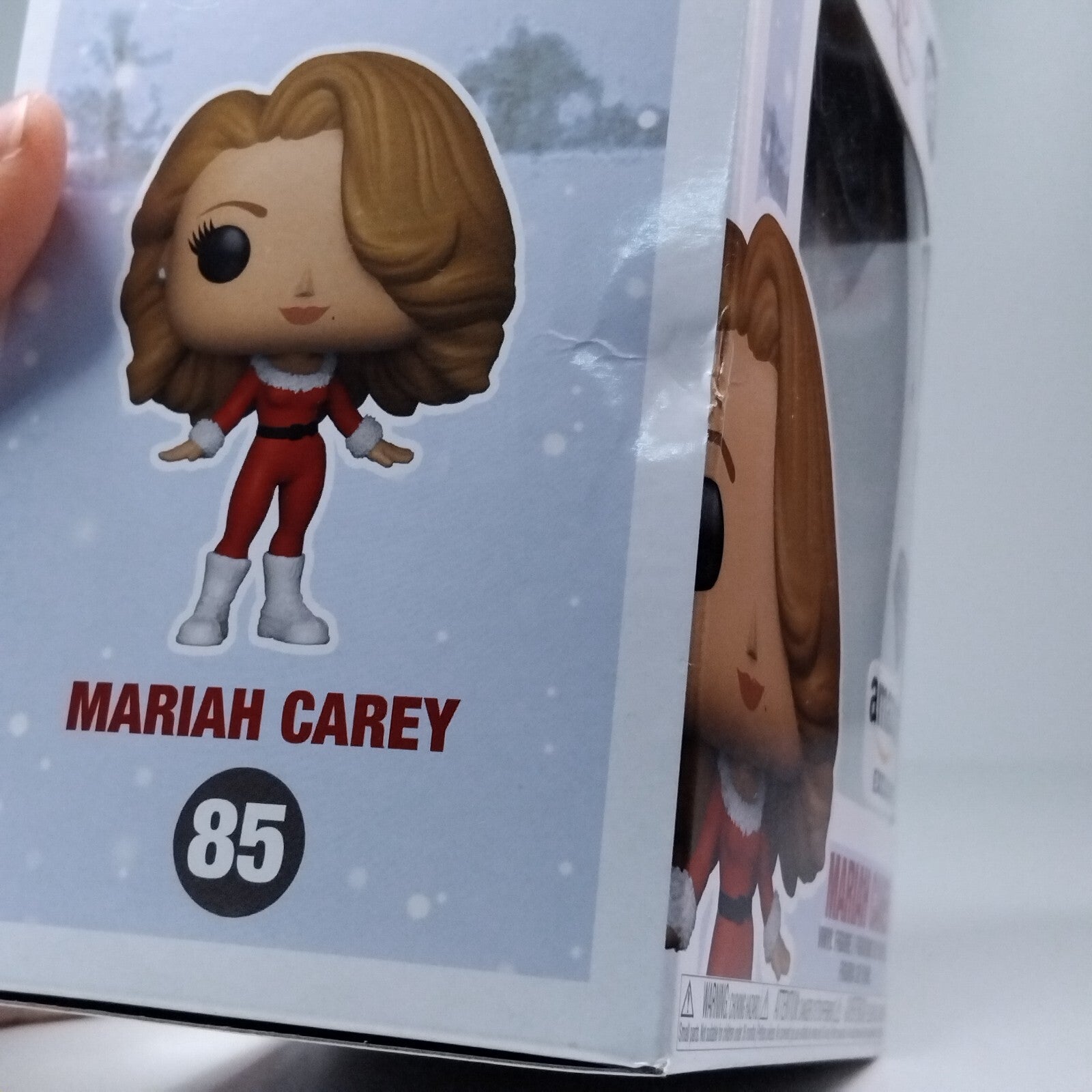 Funko Pop! Rocks Music Mariah Carey Merry Christmas Diamond #85 BOX DAMAGE