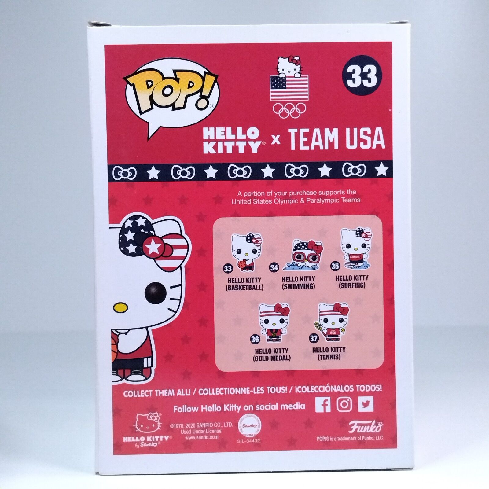 Funko Pop! Animation Anime Hello Kitty x Team USA Basketball #33