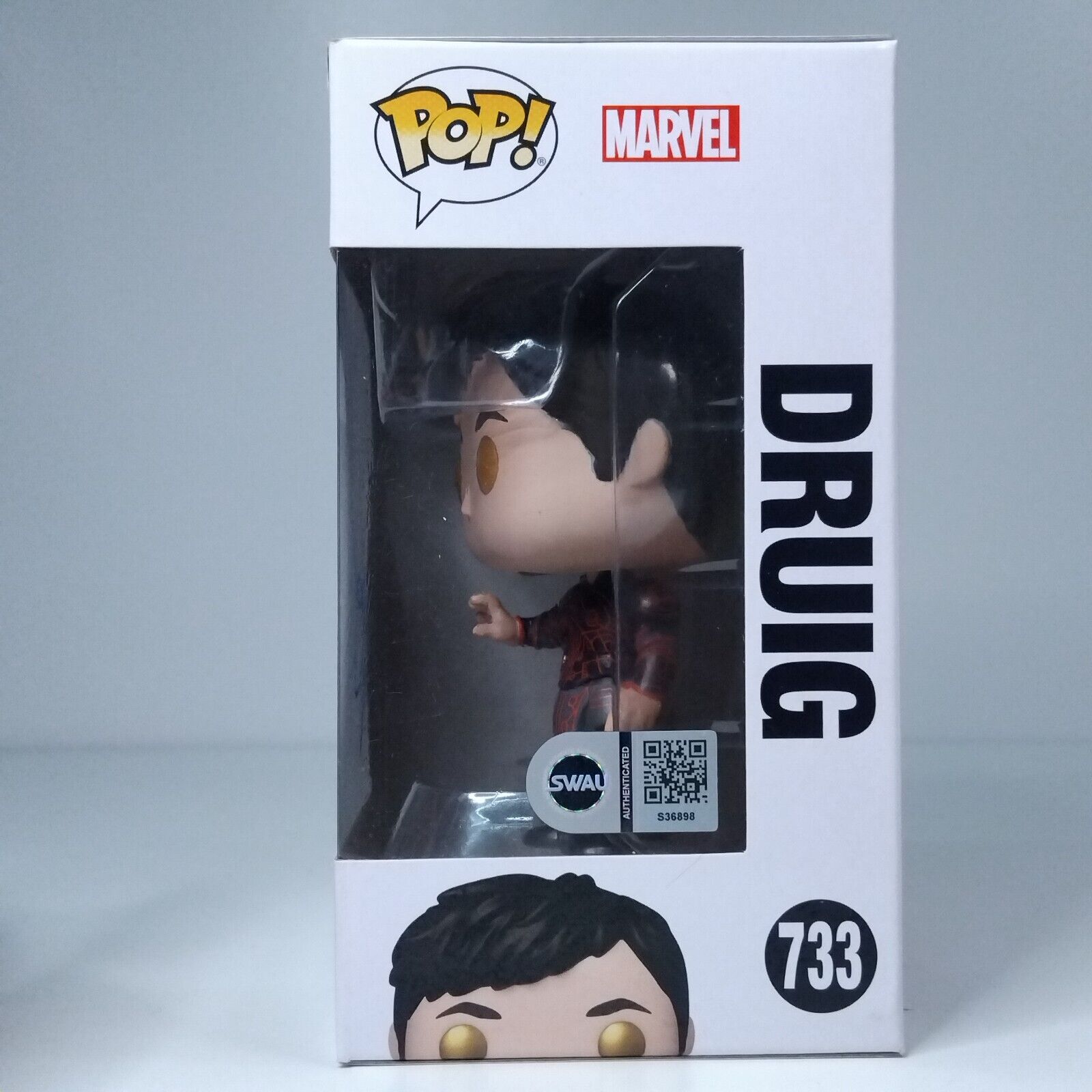 Funko Pop! Marvel Eternals Druig Signed Barry Keoghan COA #733 WS