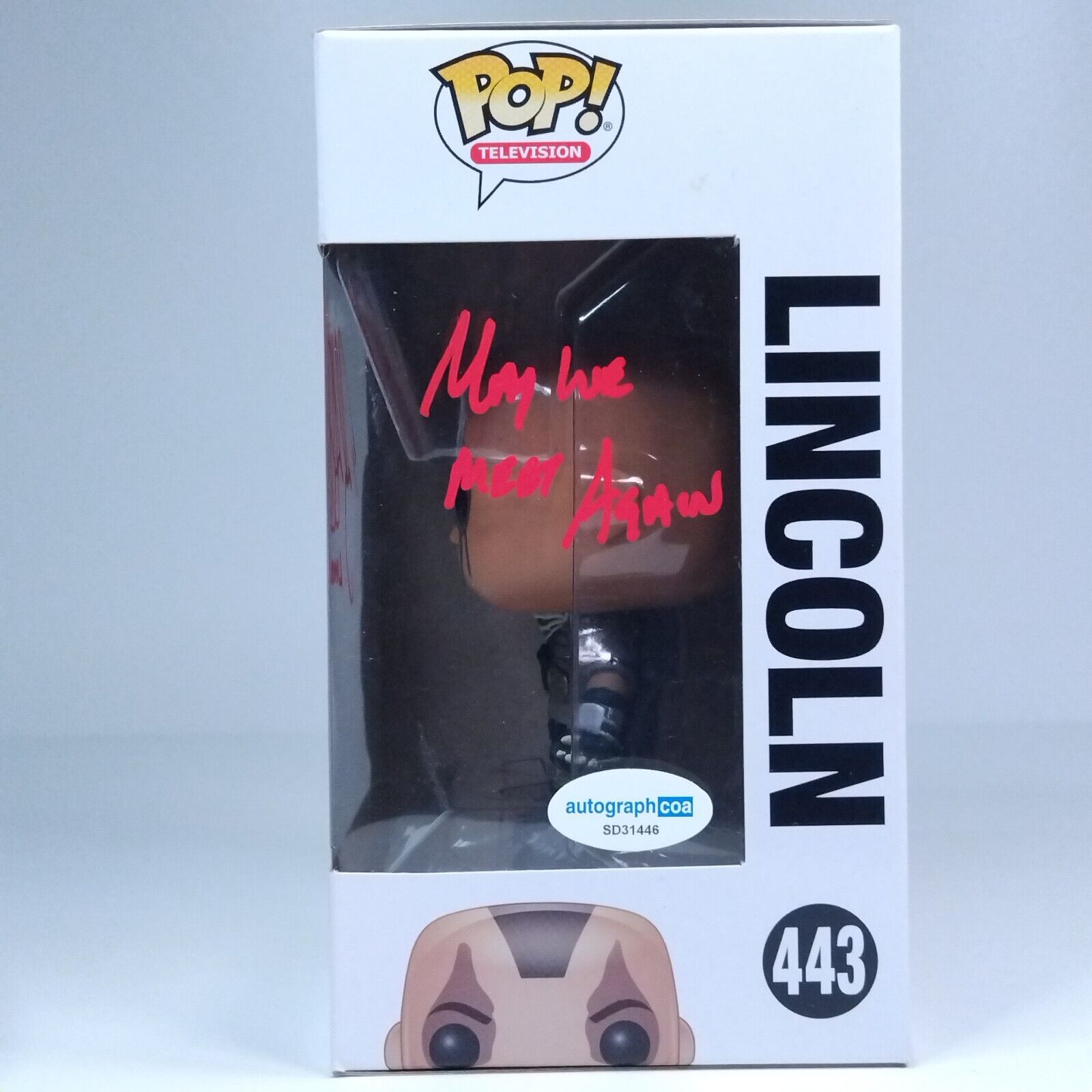 Funko Pop! TV The 100 Lincoln Signed Ricky Whittle COA #443 WS