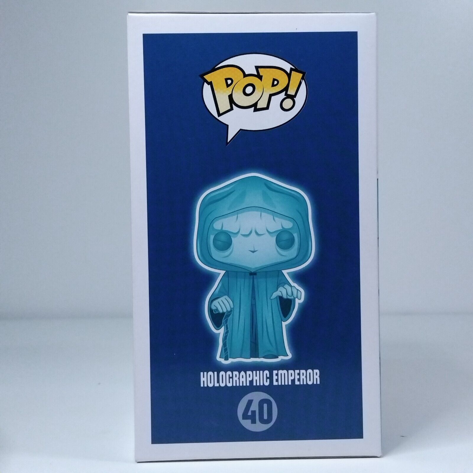 Funko Pop! Star Wars Blue Box Holographic Emperor Glows #40