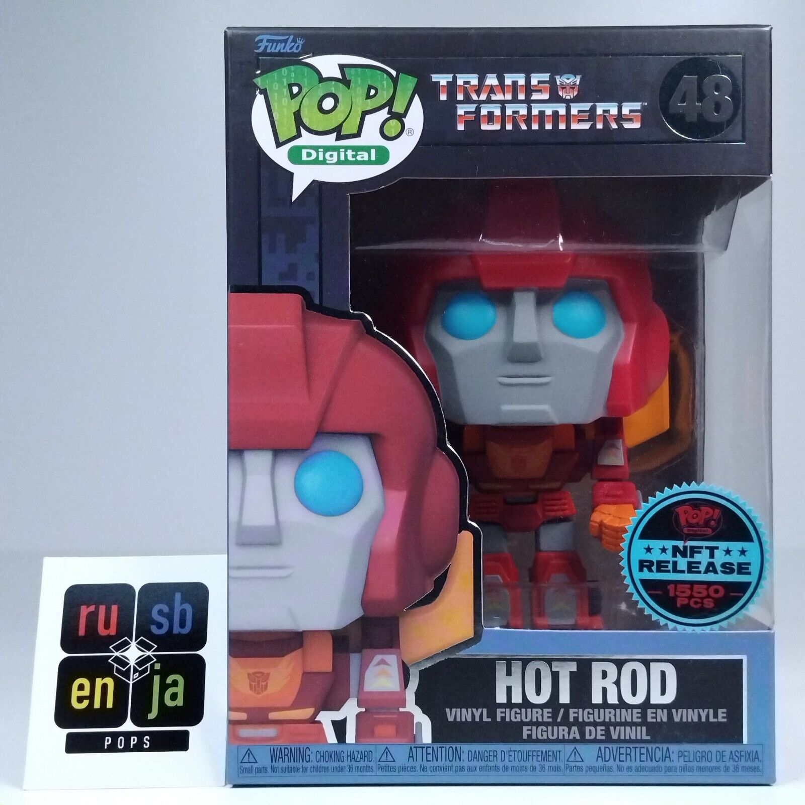 Funko Pop! Digital Retro Toys Transformers Hot Rod 1,550 Pcs #48