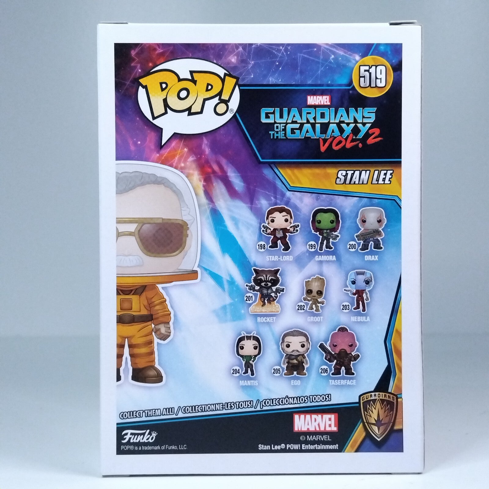 Funko Pop! Marvel Guardians of the Galaxy Stan Lee #519
