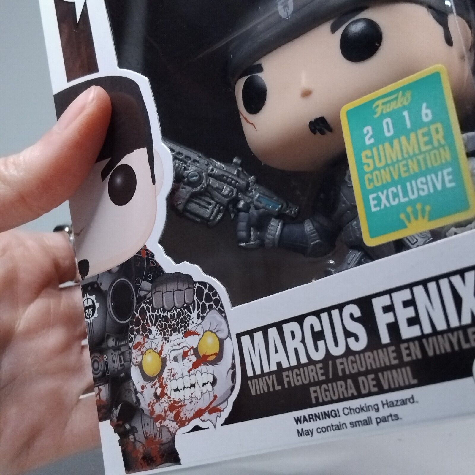 Funko Pop! Games Gears of War Marcus Fenix with Head and Black Lancer #112