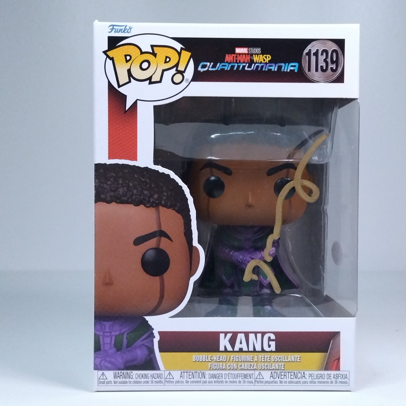 Funko Pop! Marvel AntMan Quantumania Kang Signed Jonathan Majors COA #1139 WS
