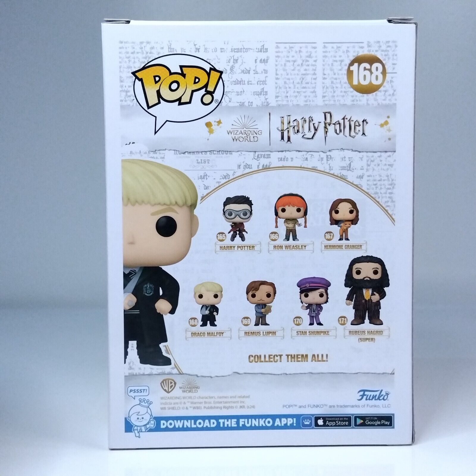 Funko Pop! Harry Potter Draco Malfoy Signed Tom Felton COA #168 WS