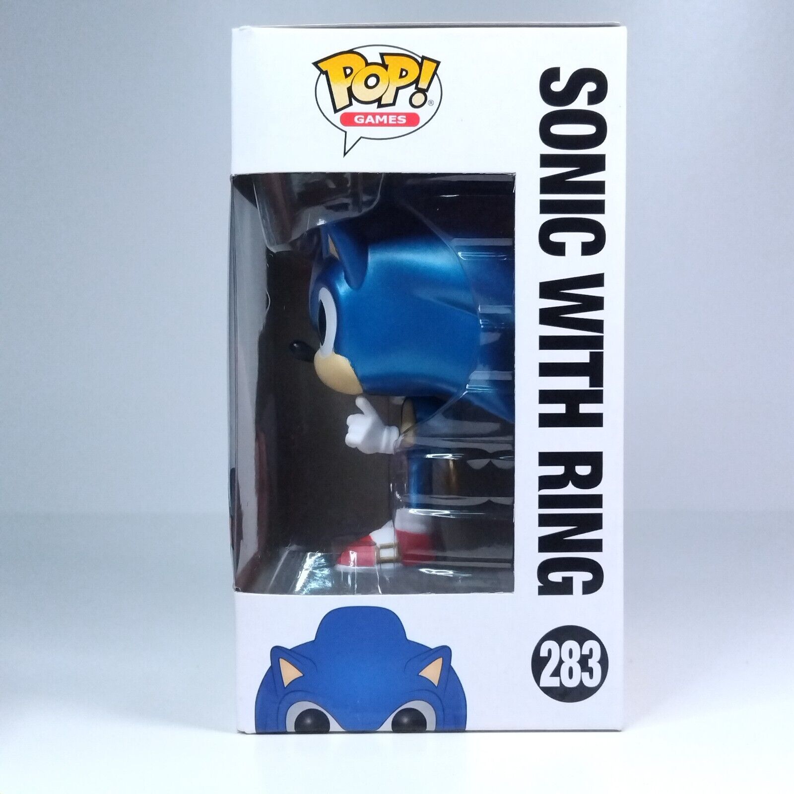 Funko Pop! Games Sonic The Hedgehog with Ring Metallic Special Edition #283