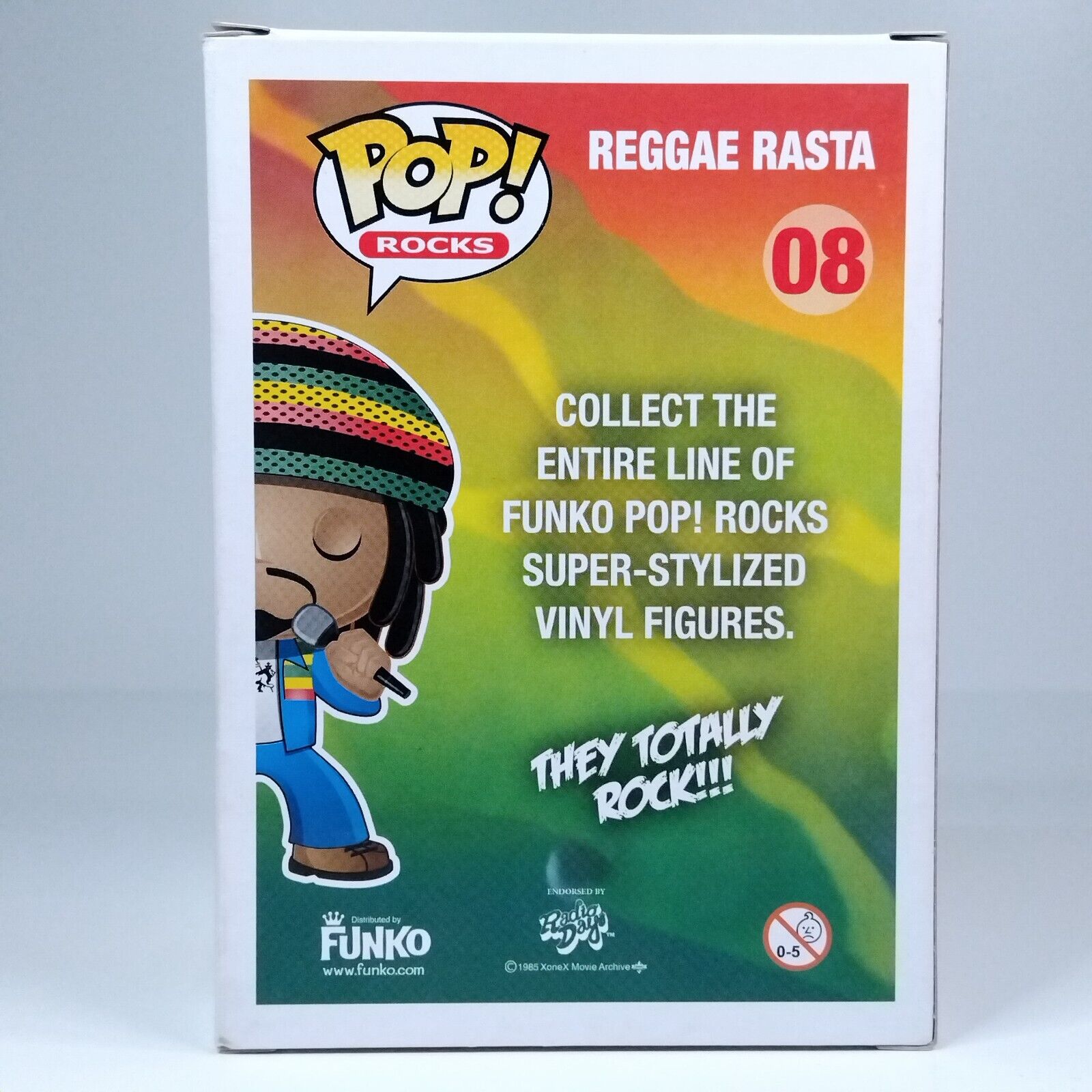 Funko Pop! Rocks Music Reggae Rasta Green Shirt Chase #08 MISSING CHASE STICKER