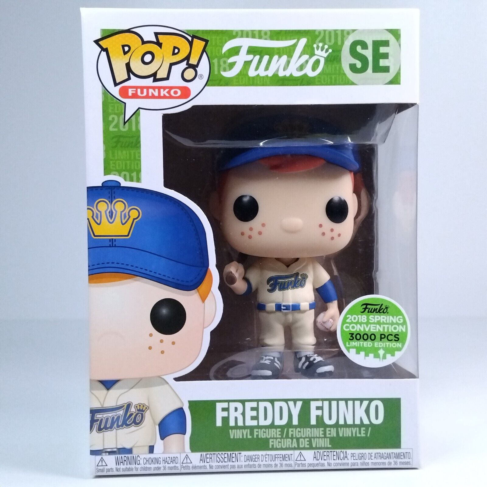 Funko Pop! Freddy Funko Baseball Alternate 3,000 Pcs Limited Edition #SE