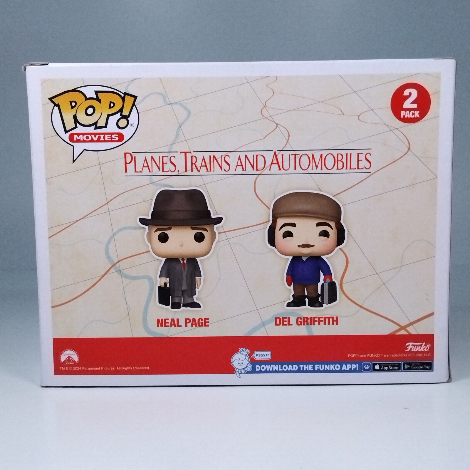 Funko Pop! Movies Planes Trains & Automobiles Neal Page & Del Griffith 2 Pack