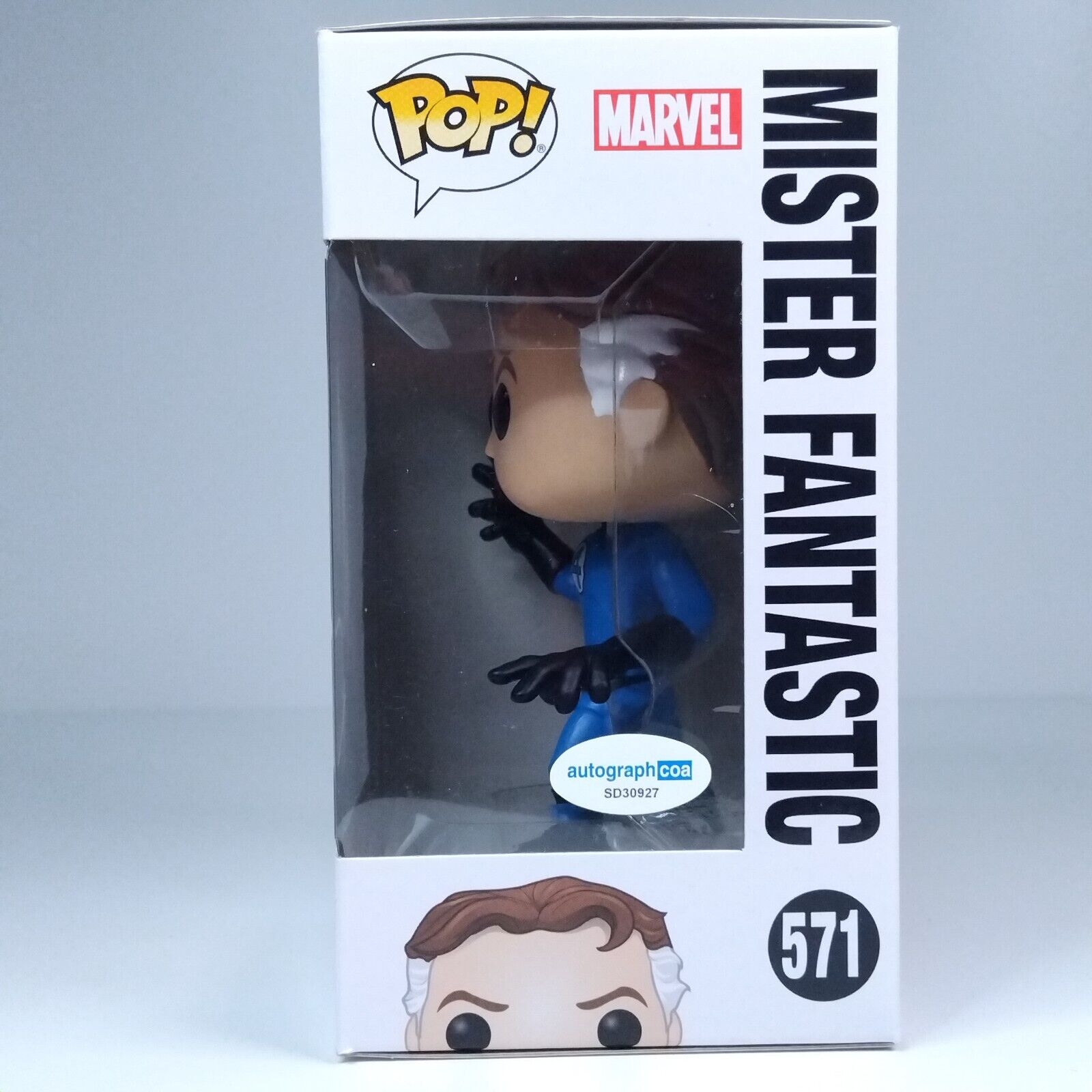 Funko Pop! Marvel Fantastic Four Mr Fantastic Signed Ioan Gruffudd COA #571 WS