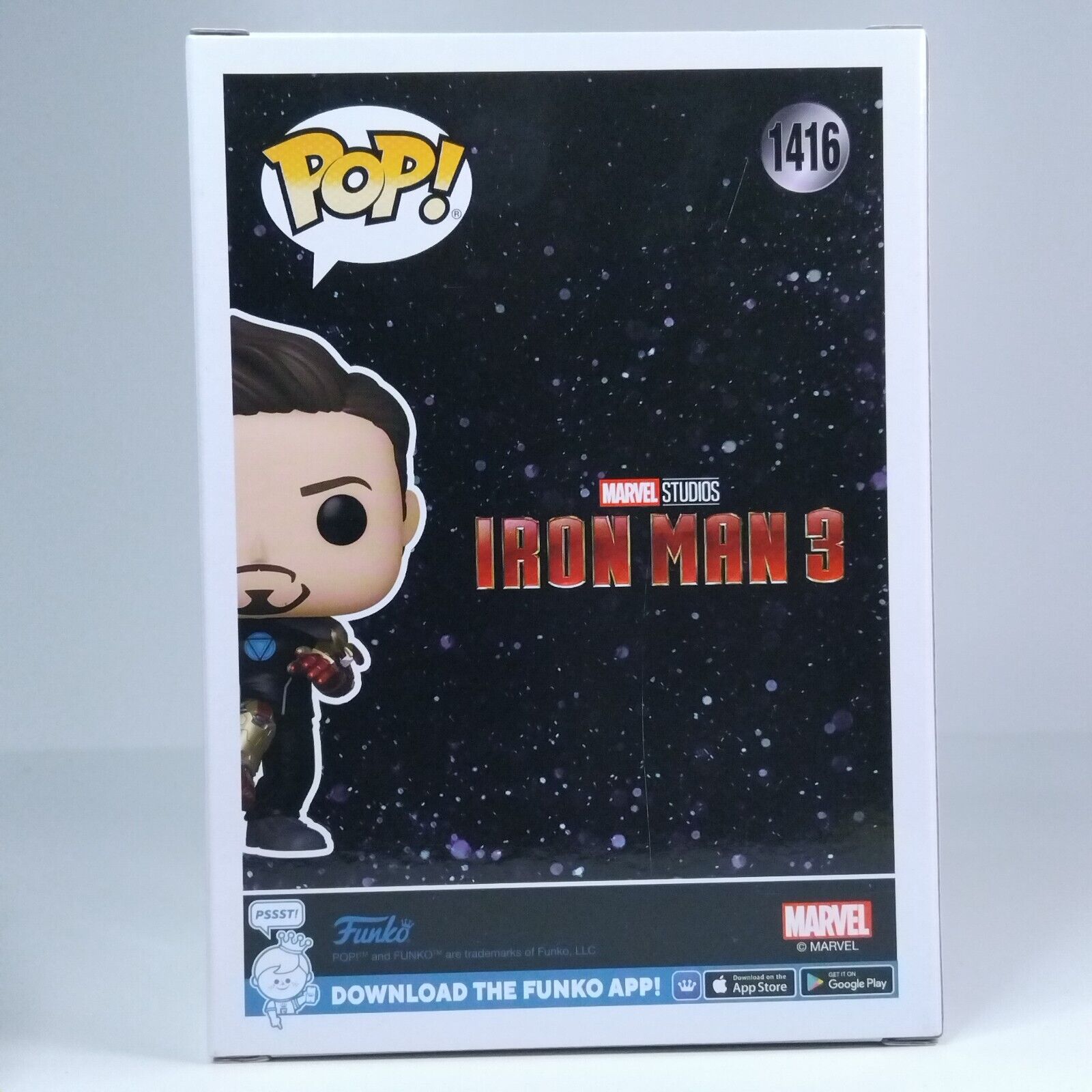 Funko Pop! Marvel Infinity Saga Tony Stark Popup Comfest Exclusive Glows #1416