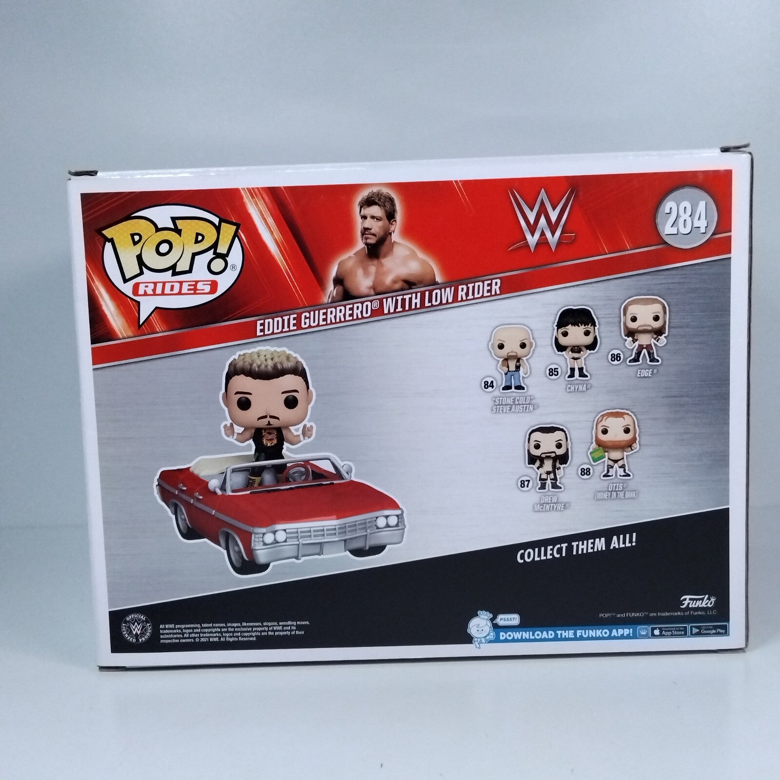 Funko Pop! WWE Eddie Guerrero with Low Rider Signed Vickie Guererro w/COA #284